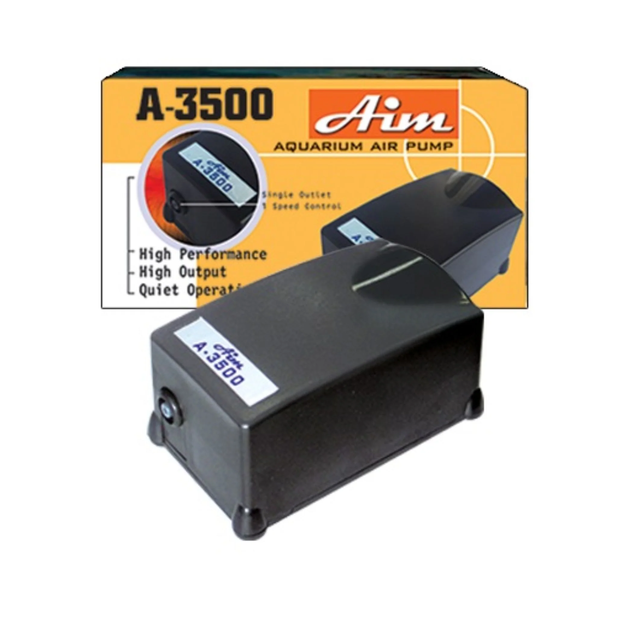 KW Zone AIM Air Pump Single Outlet Aquarium Pump - Image 2