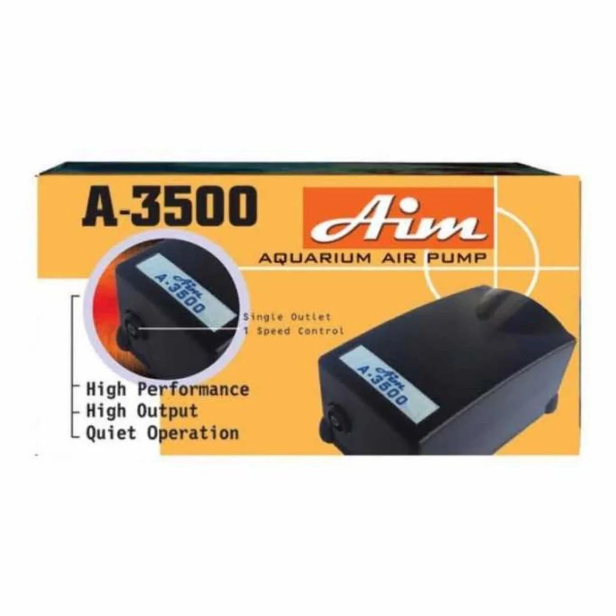 KW Zone AIM Air Pump Single Outlet Aquarium Pump - Image 3