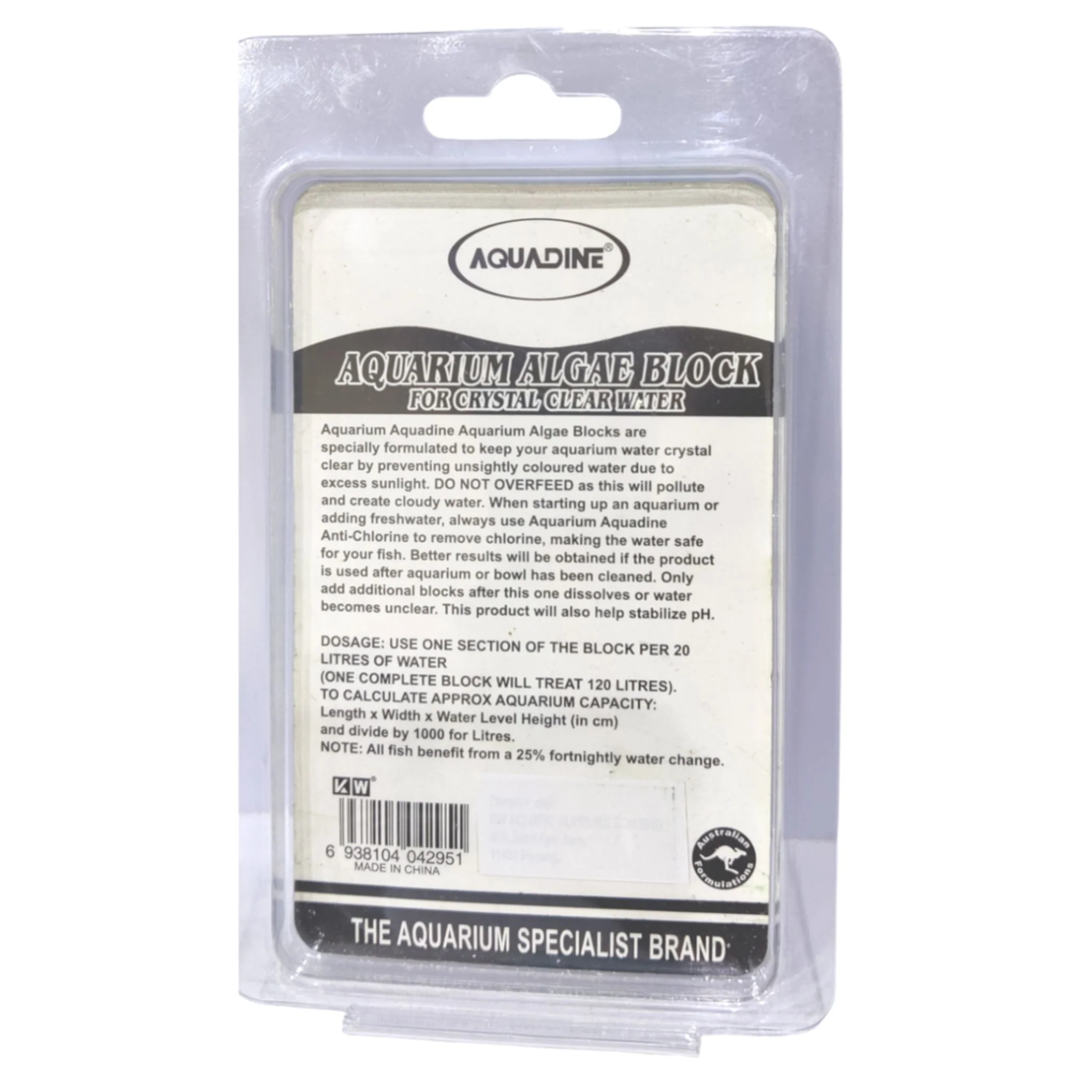 KW Zone Aquarium Algae Block - 20g - Image 2
