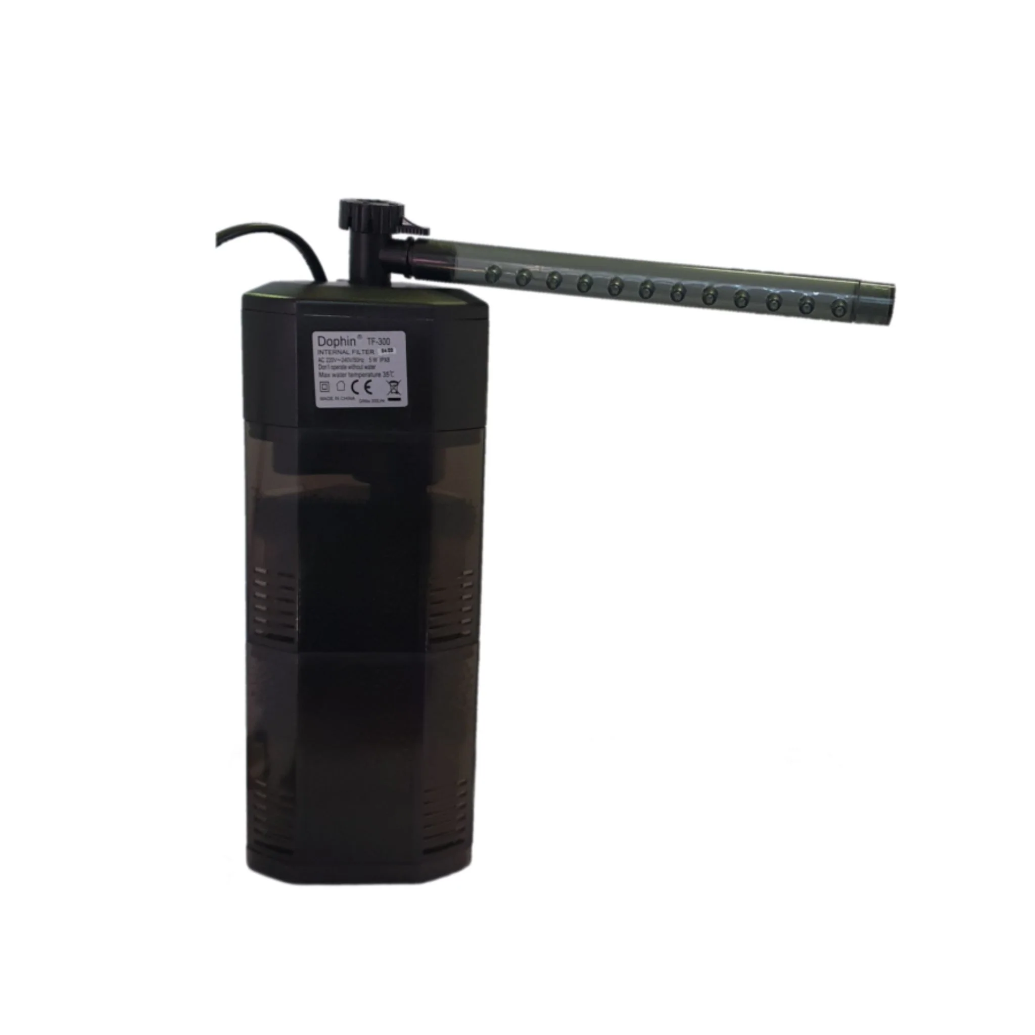 KW Zone Dophin Aquarium Triangle Internal Filter With Rainbar - Image 2