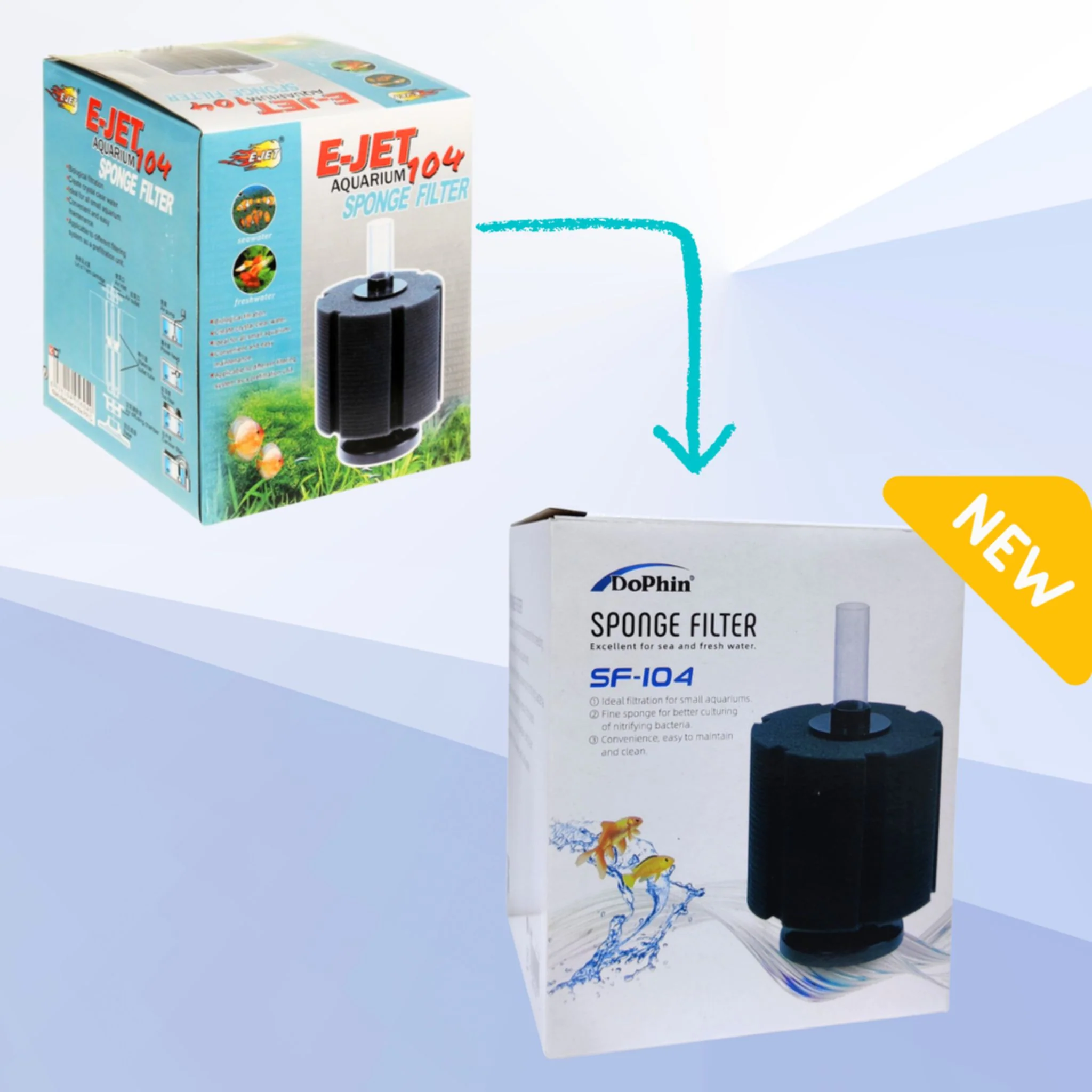 KW Zone E JET Sponge Filter For Aquarium - 11.5cm - Image 2