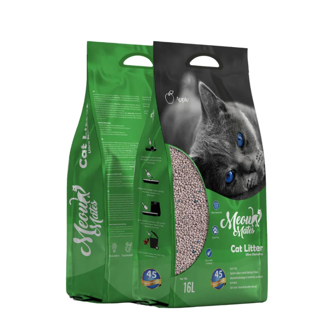 Meow Mates Bentonite Cat Litter Apple Scent - 10kg - Image 2