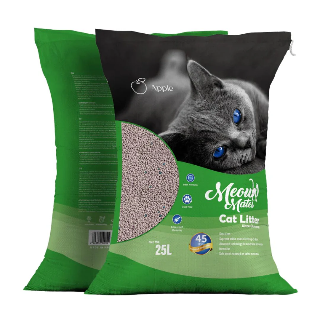 Meow Mates Bentonite Cat Litter Apple Scent - 25L - Image 2