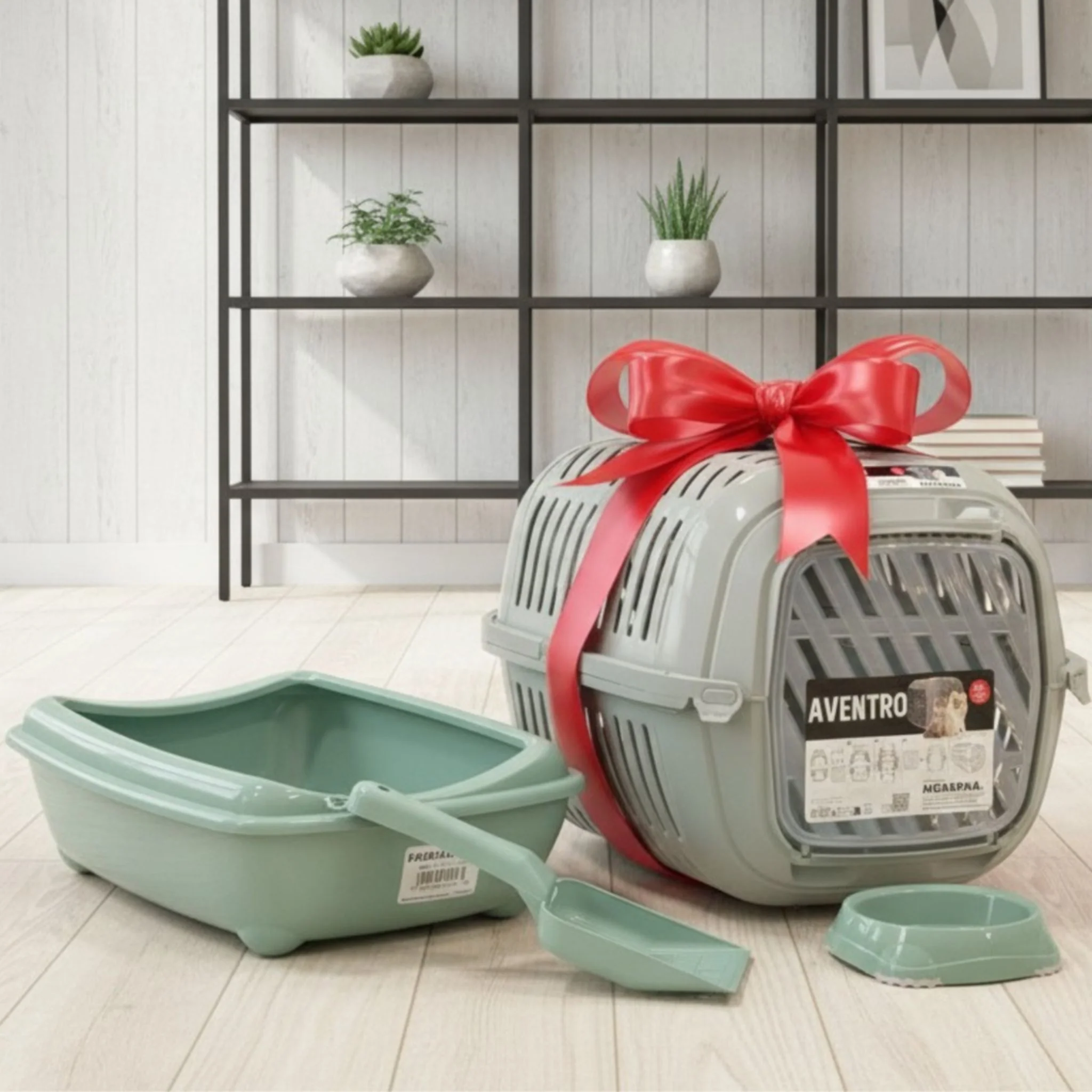 Moderna Combo Cat Carrier - Bowl+Tray+Scoop - Image 6