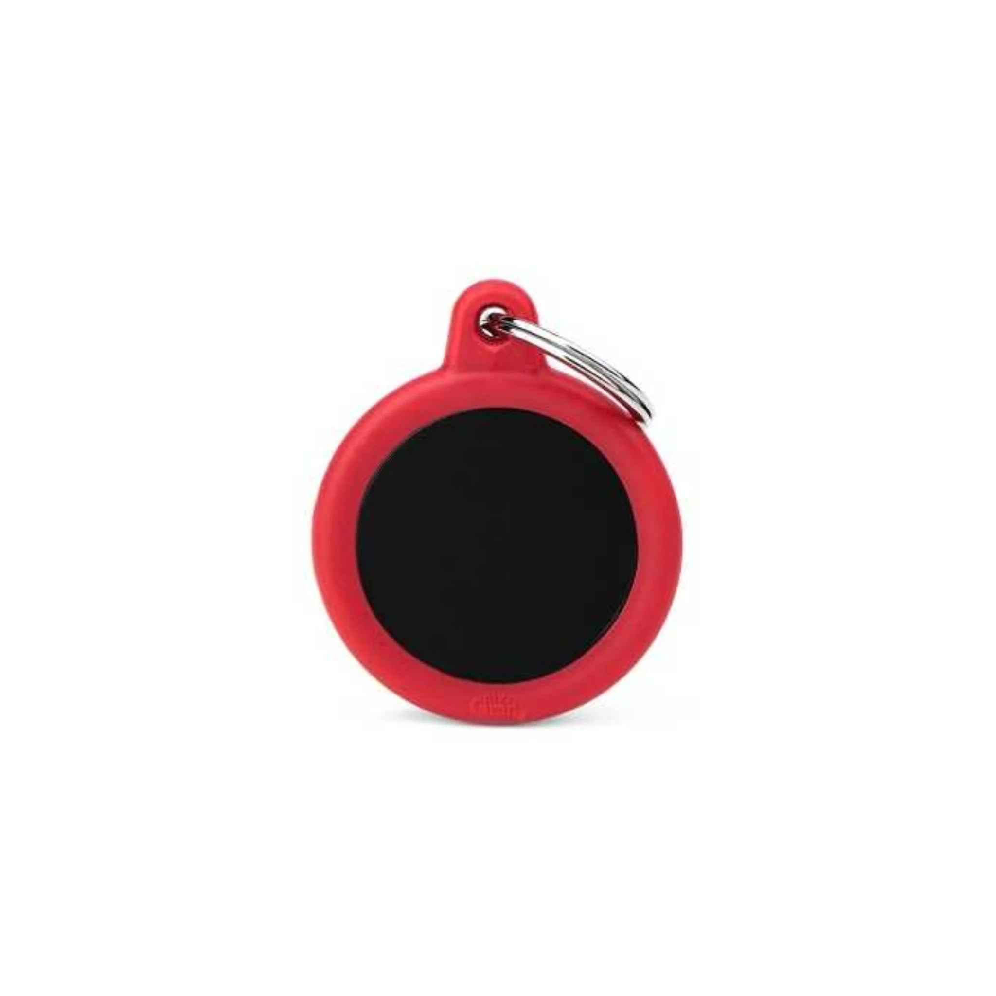 My Family Black Aluminum Circle With Rubber Pet ID - Image 3