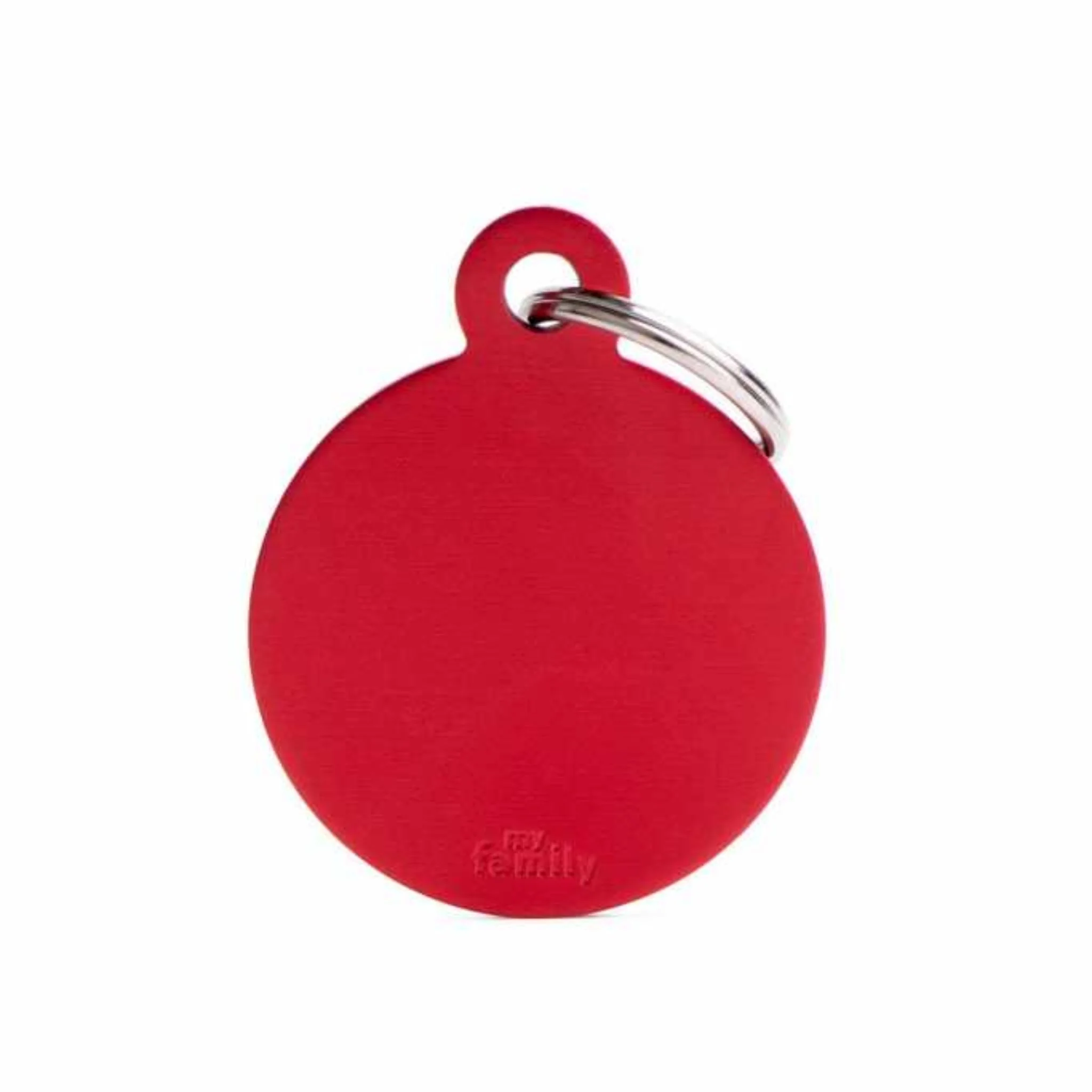 My Family Large Black Aluminum Circle Pet ID Tag - Image 3
