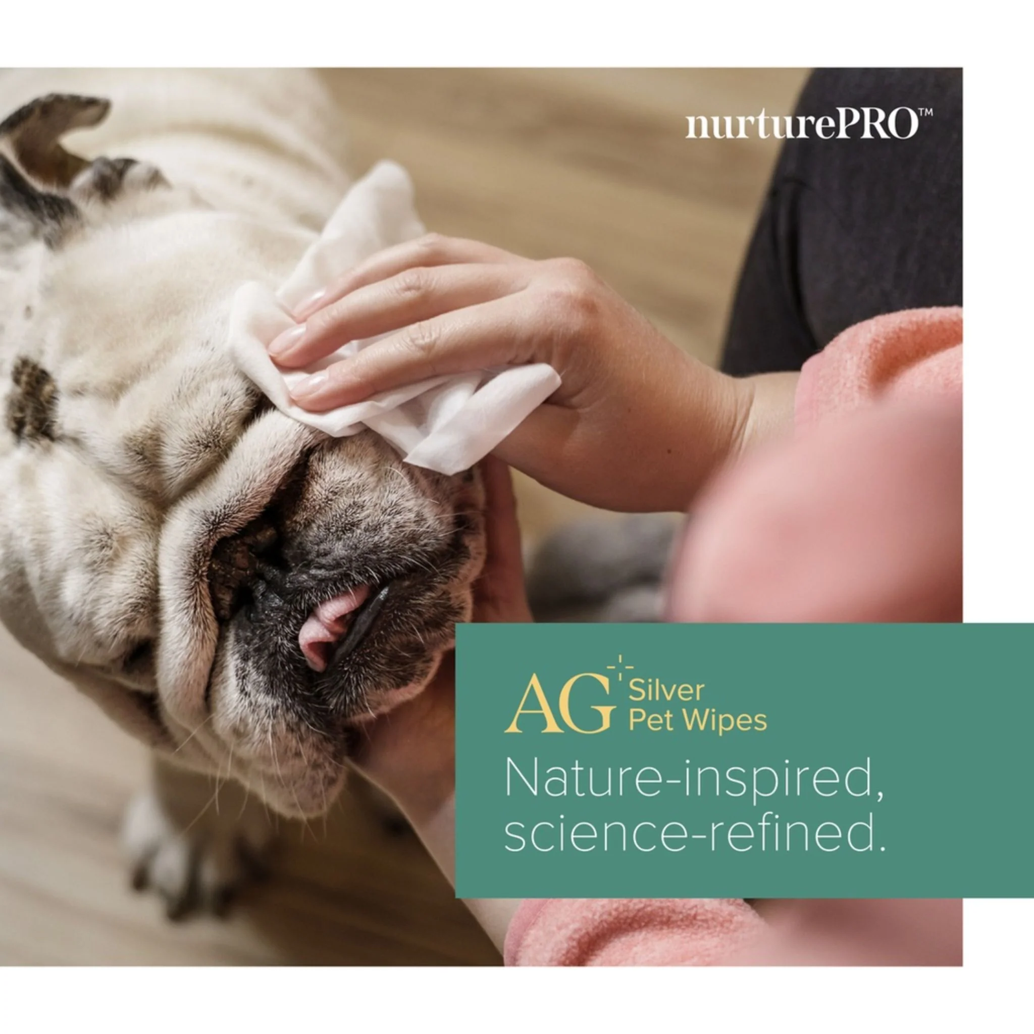 NurturePro AG+ Silver Pet Wet Wipes Lavender Scent - 100 Sheets - Image 3