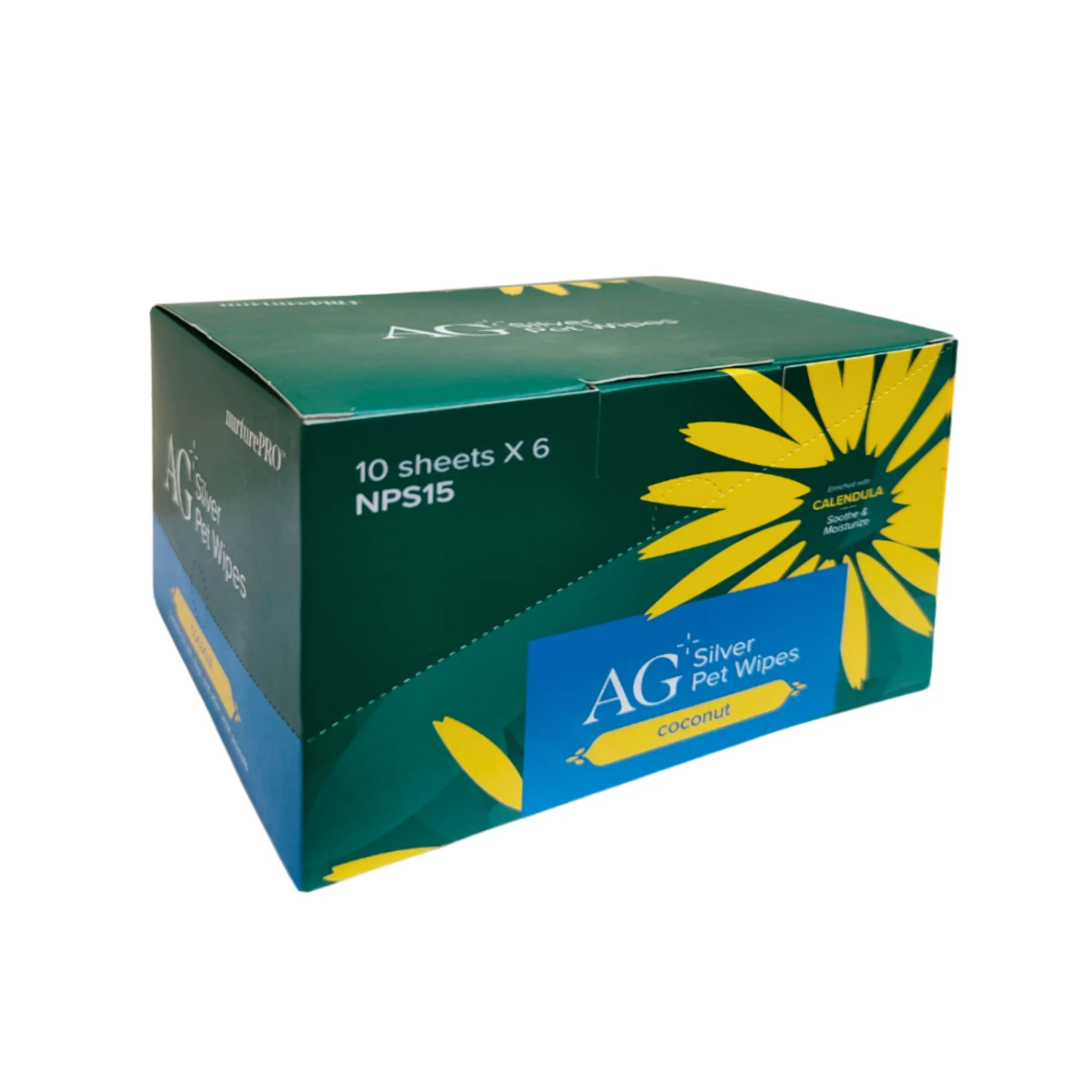 NurturePro AG+ Silver Pet Wet Wipes Coconut - Image 3