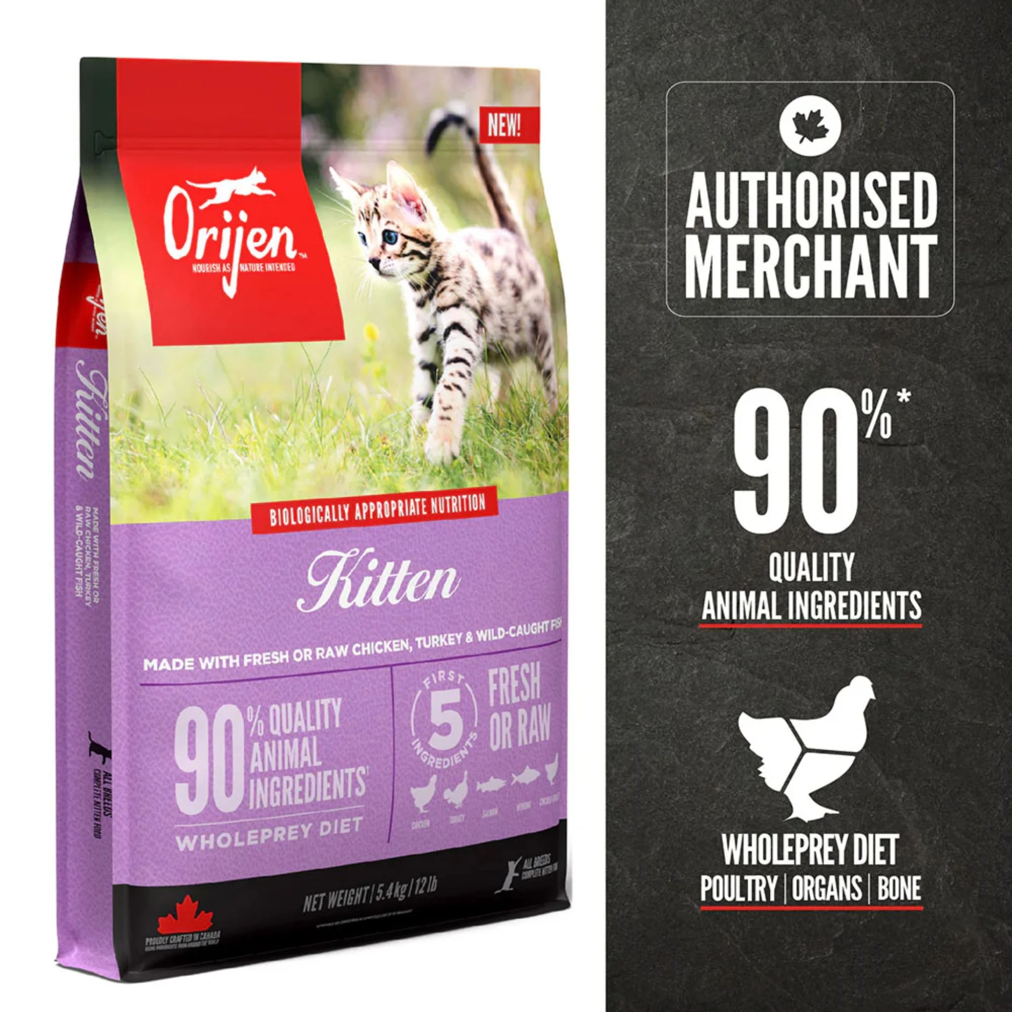 Orijen Kitten Dry Food - 1.8Kg - Image 2