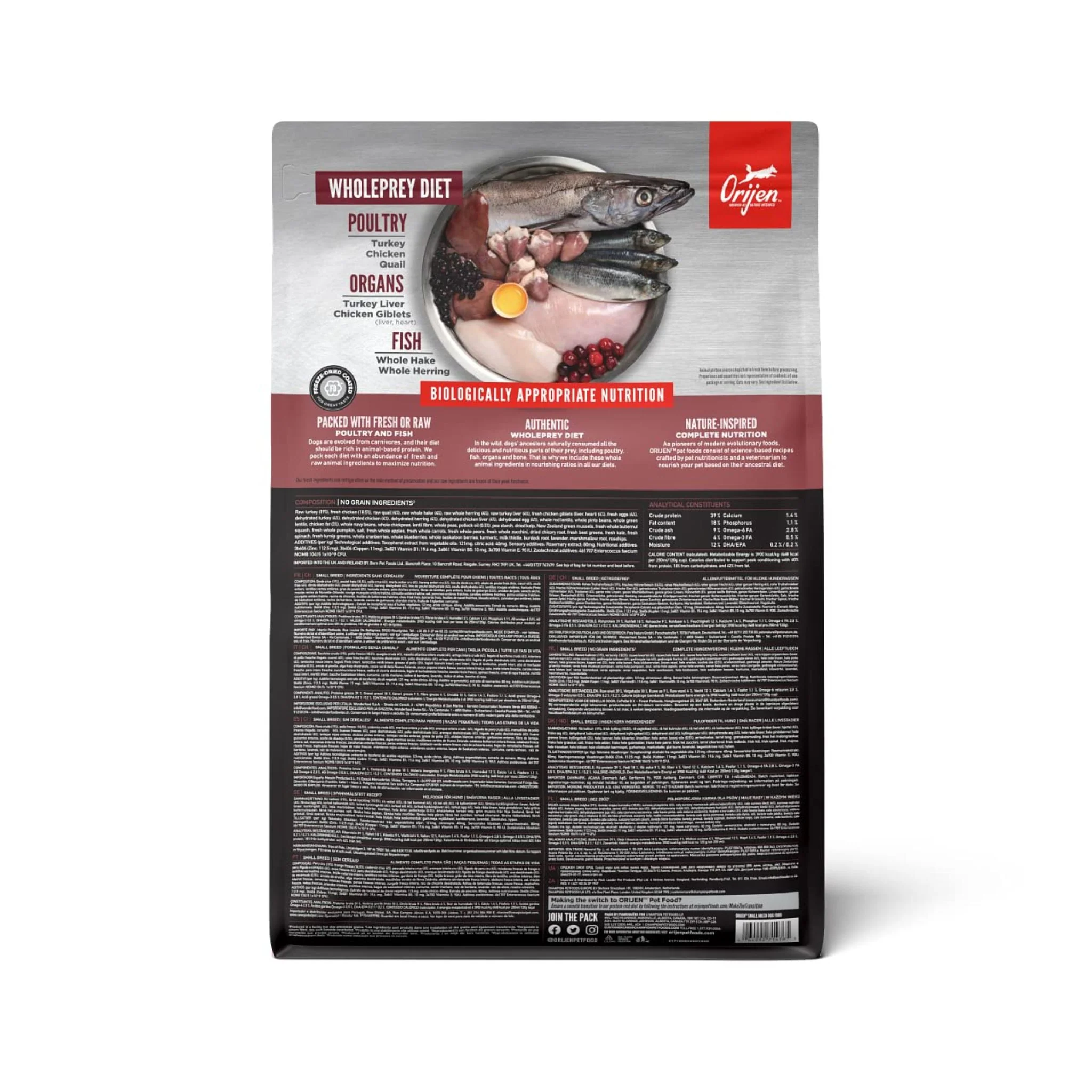 Orijen Small Breed Dog Dry Food - 1.8Kg - Image 3