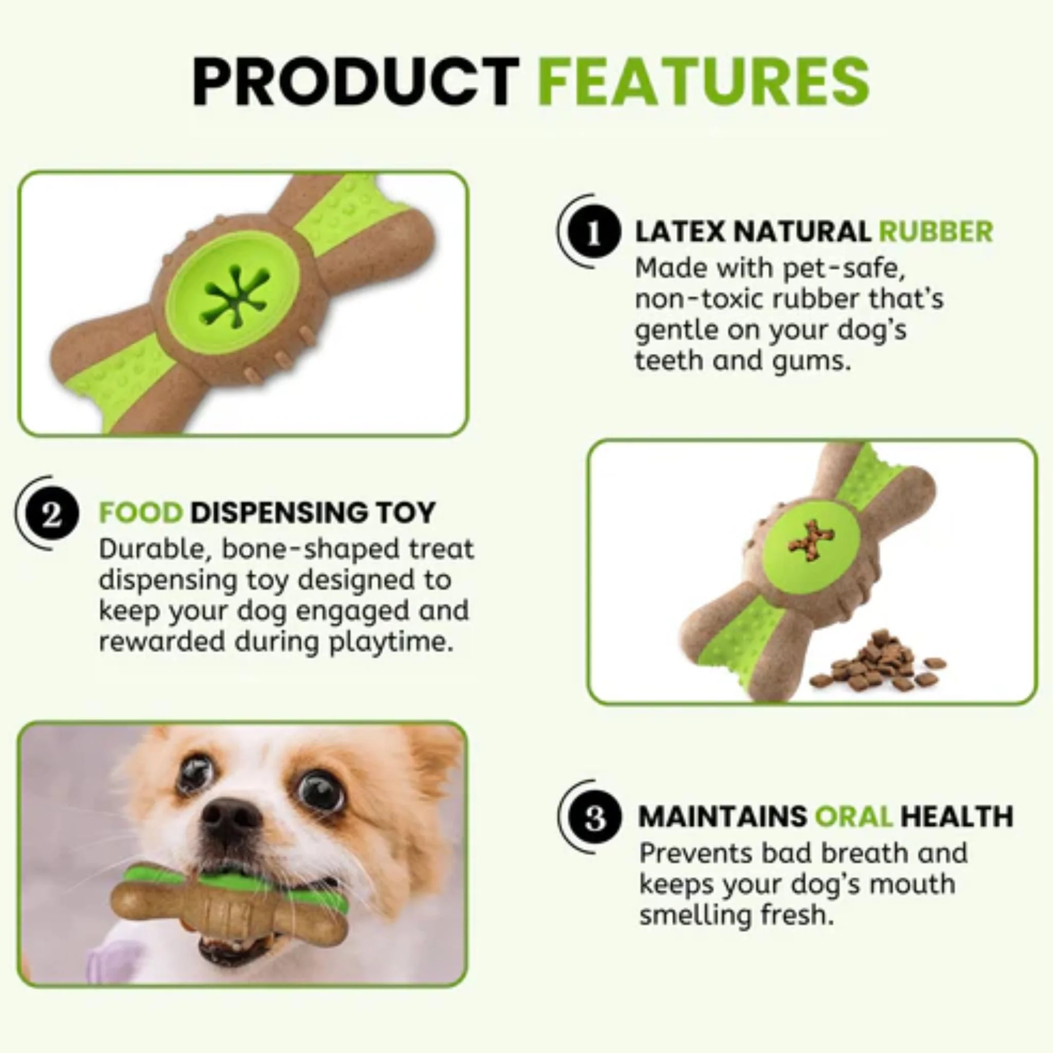 Pado Bow Tie Nylon And Wood TPR Dog Toy - 14x6x3.5cm - Image 3