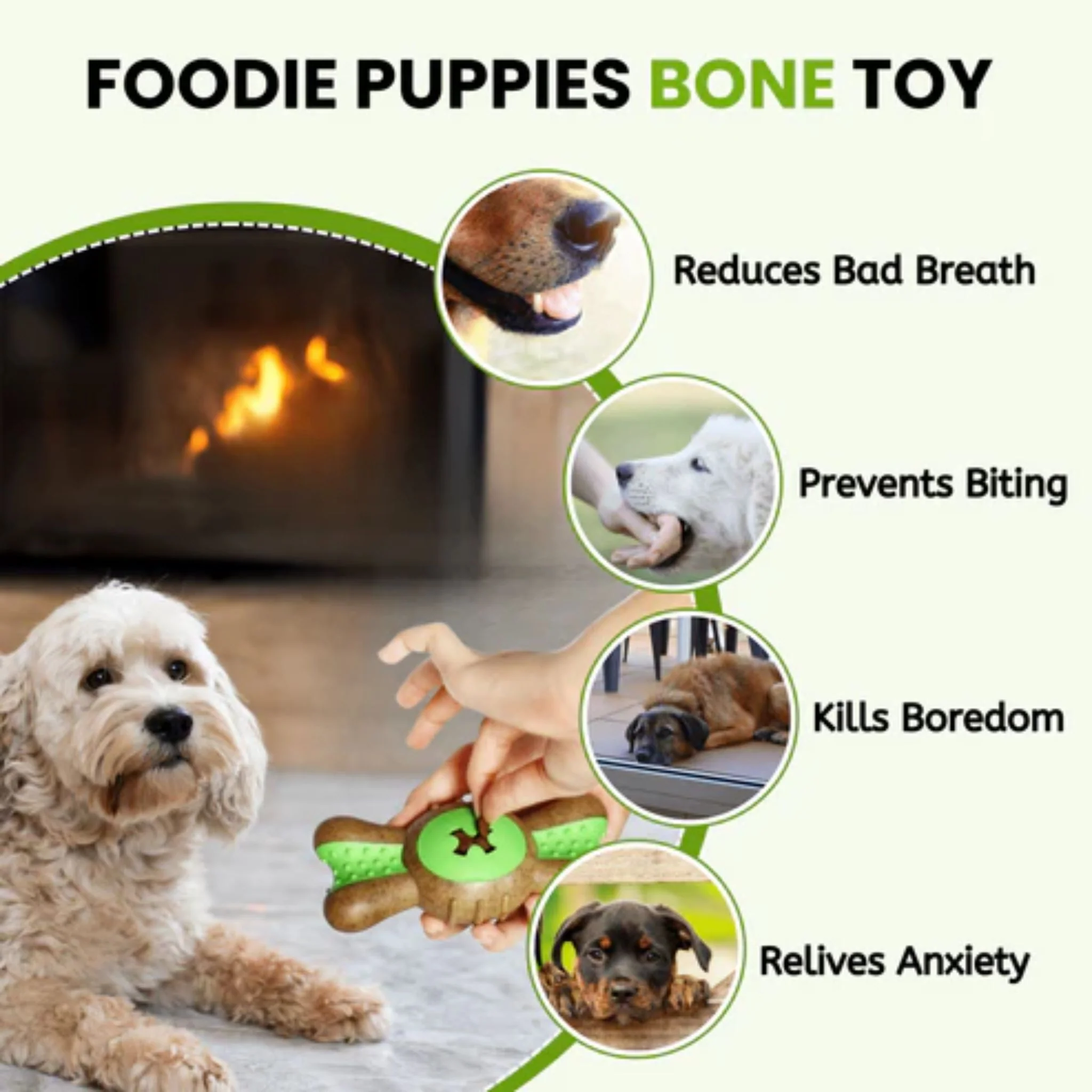 Pado Bow Tie Nylon And Wood TPR Dog Toy - 14x6x3.5cm - Image 4