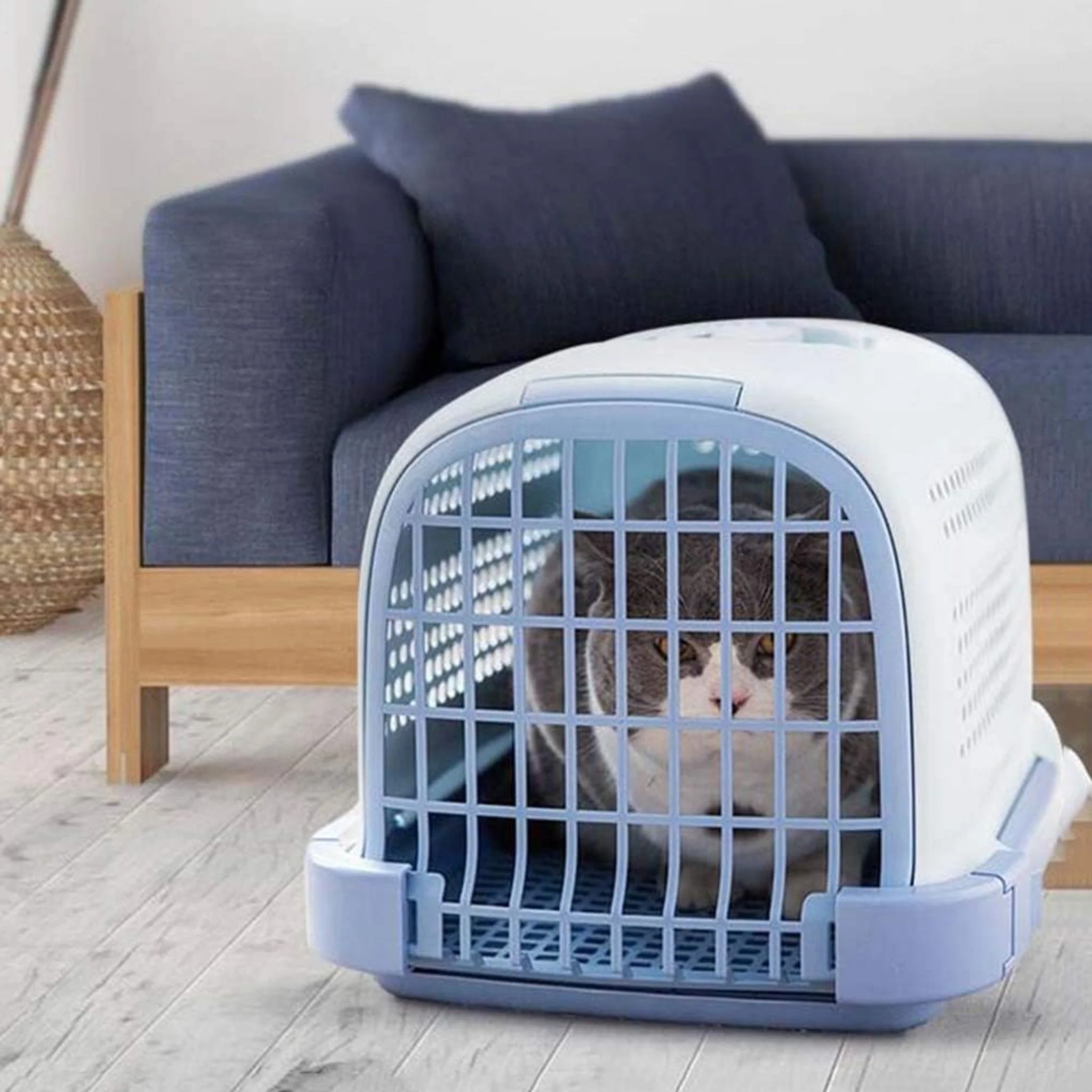 Pado Capsule Pet Carrier Blue - 49x28x33cm - Image 3