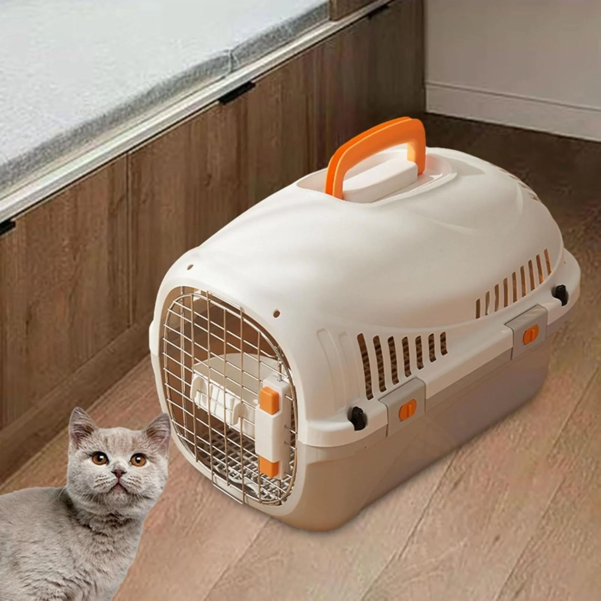 Pado Puppy Porter Pet Carrier White - 49x32x32cm - Image 5