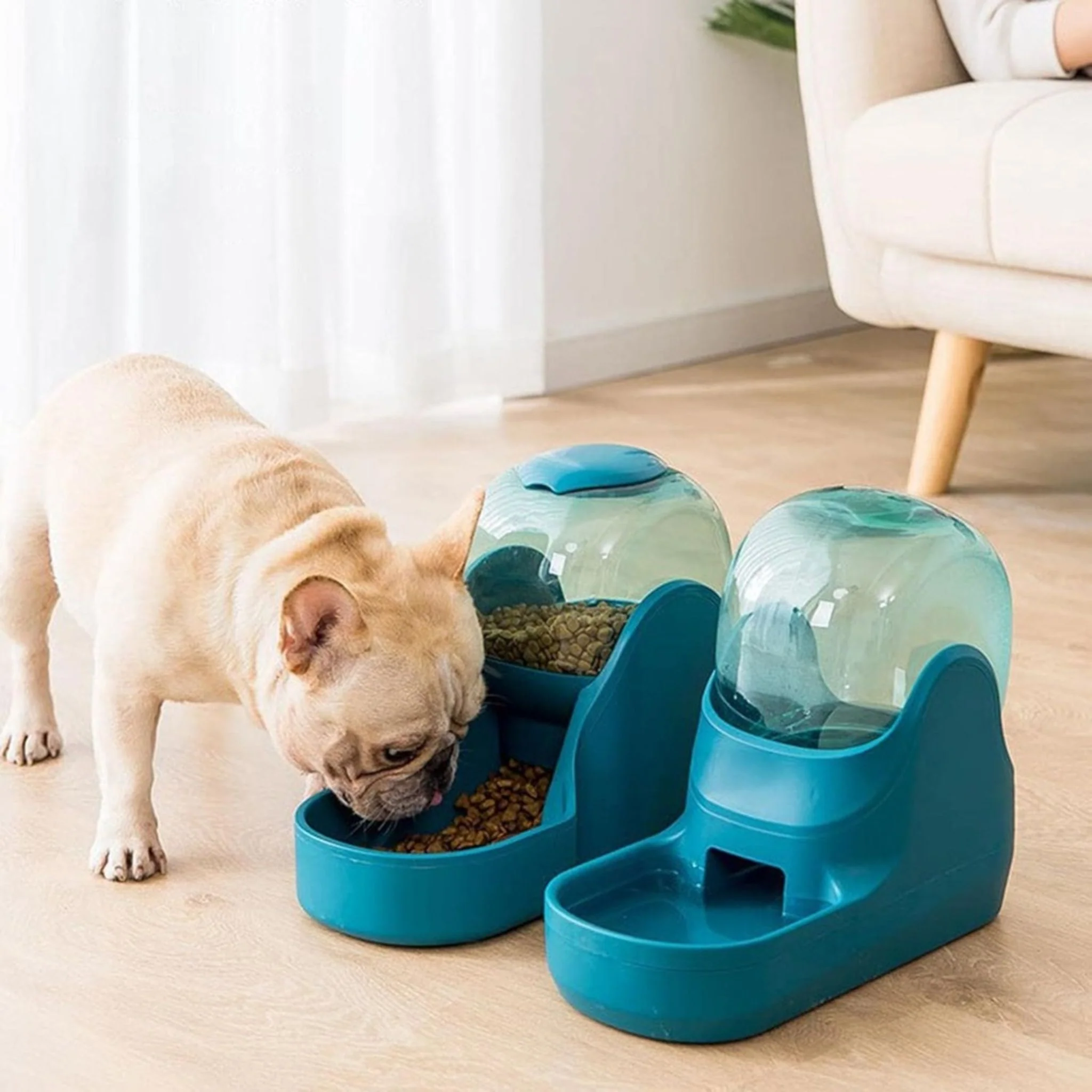 Pado Round Water Dispenser For Pets Green - 3800ml - Image 2