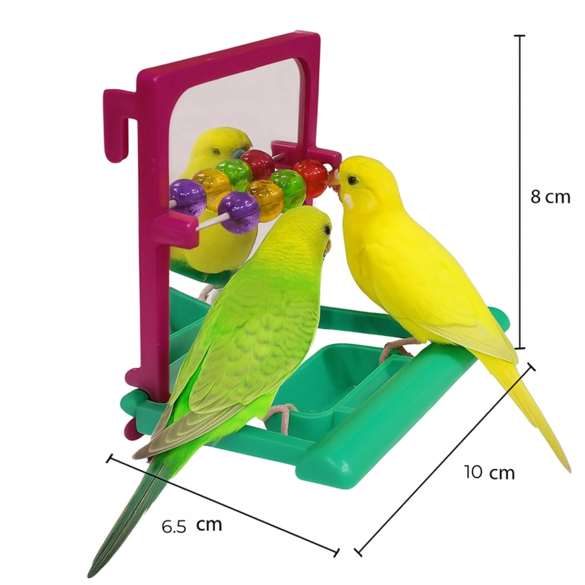 Pado Toy Mirror For Bird - 7.5x8.5x6.5cm - Image 2