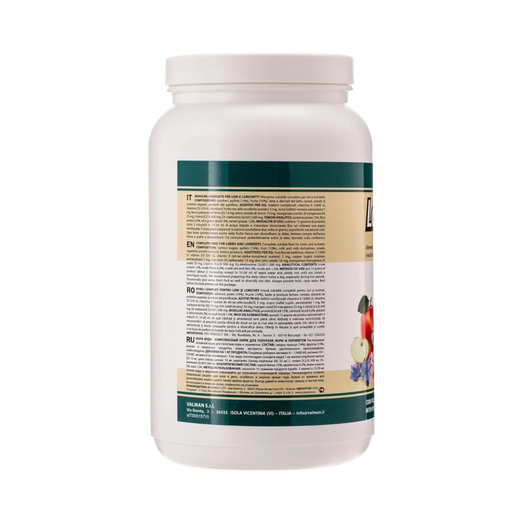 Padovan Lory Food Specialized Nectar Mix For Lories – 900g - Image 3