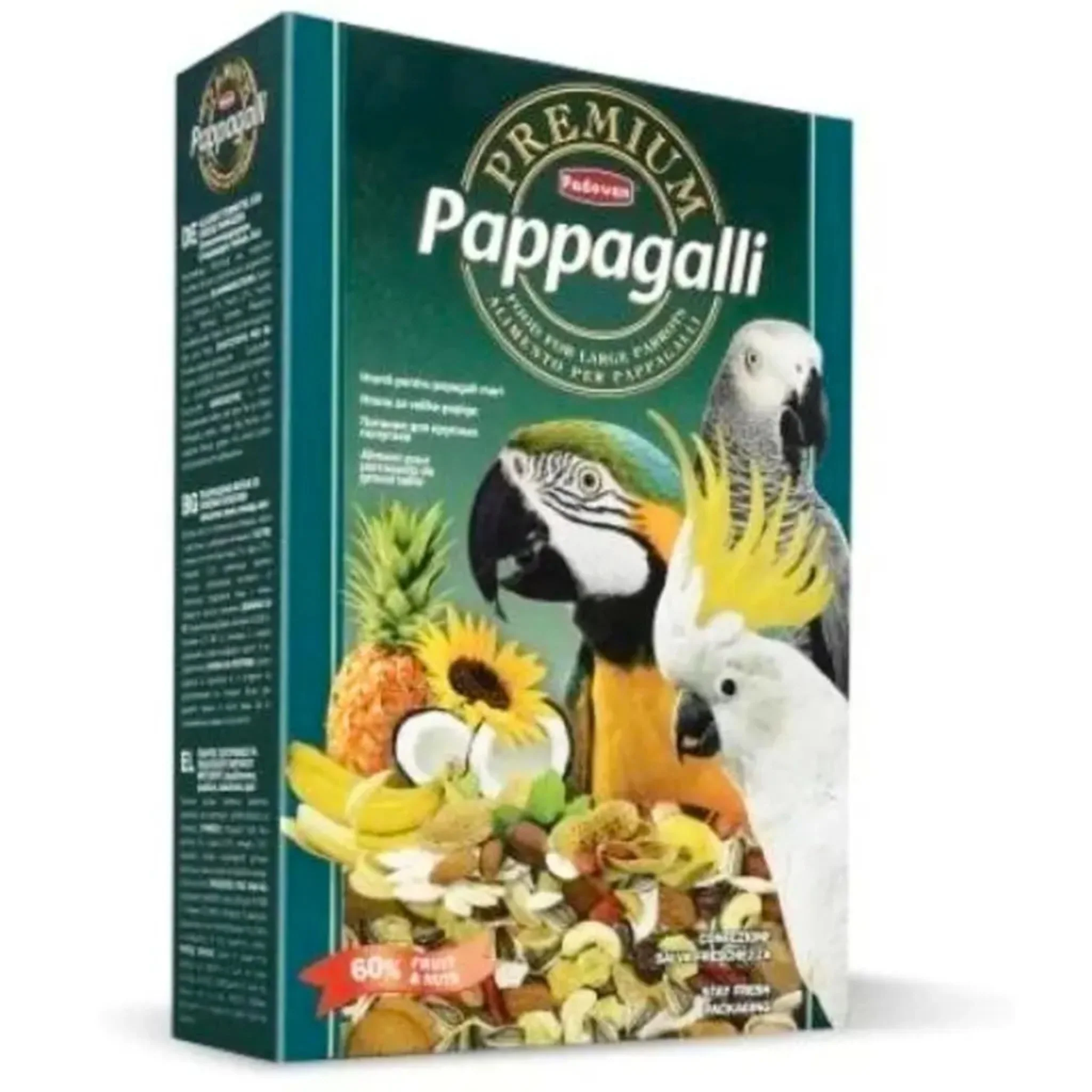 Padovan Premium Parrot Food Balanced Pappagalli Mix– 500g - Image 3