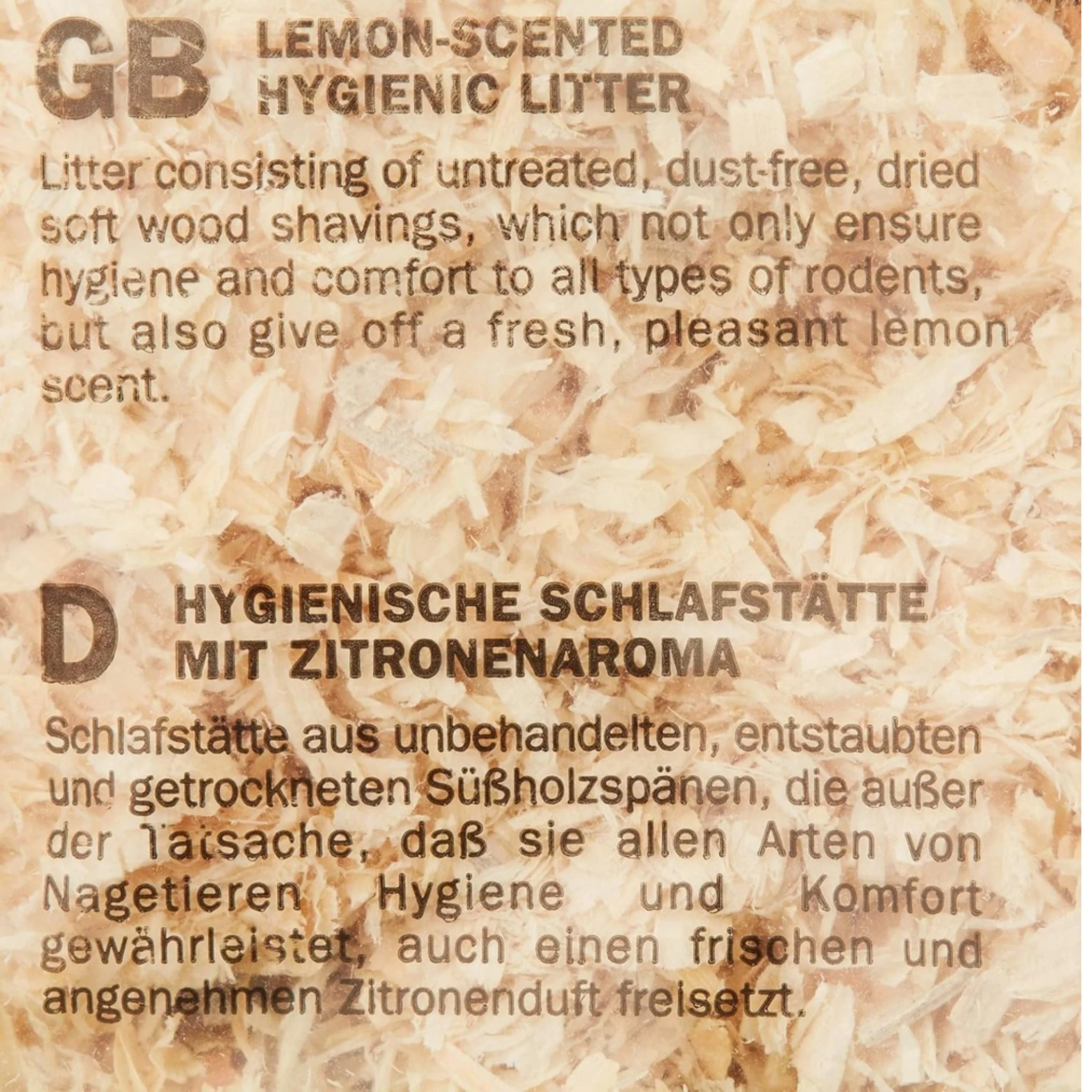 Padovan Wood Chips Lemon Scent Natural Bedding – 14L/1kg - Image 3
