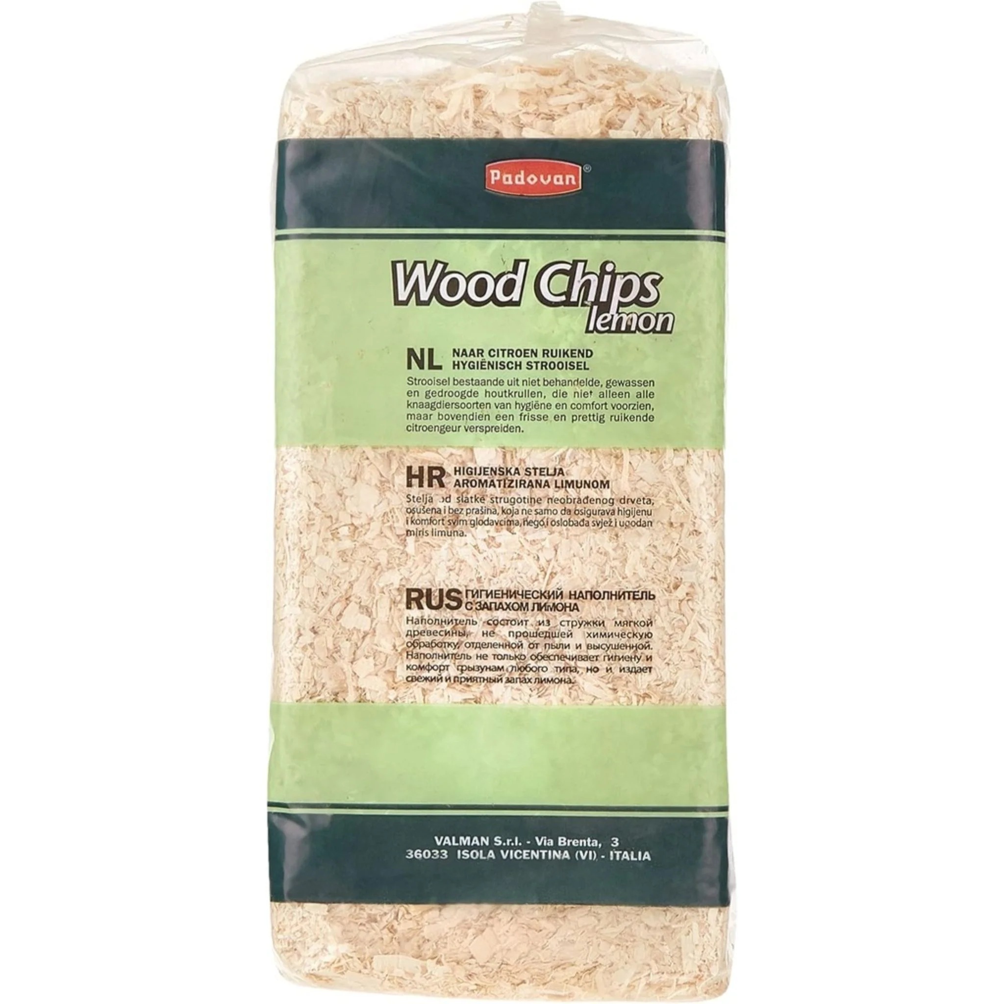 Padovan Wood Chips Lemon Scent Natural Bedding – 14L/1kg - Image 4