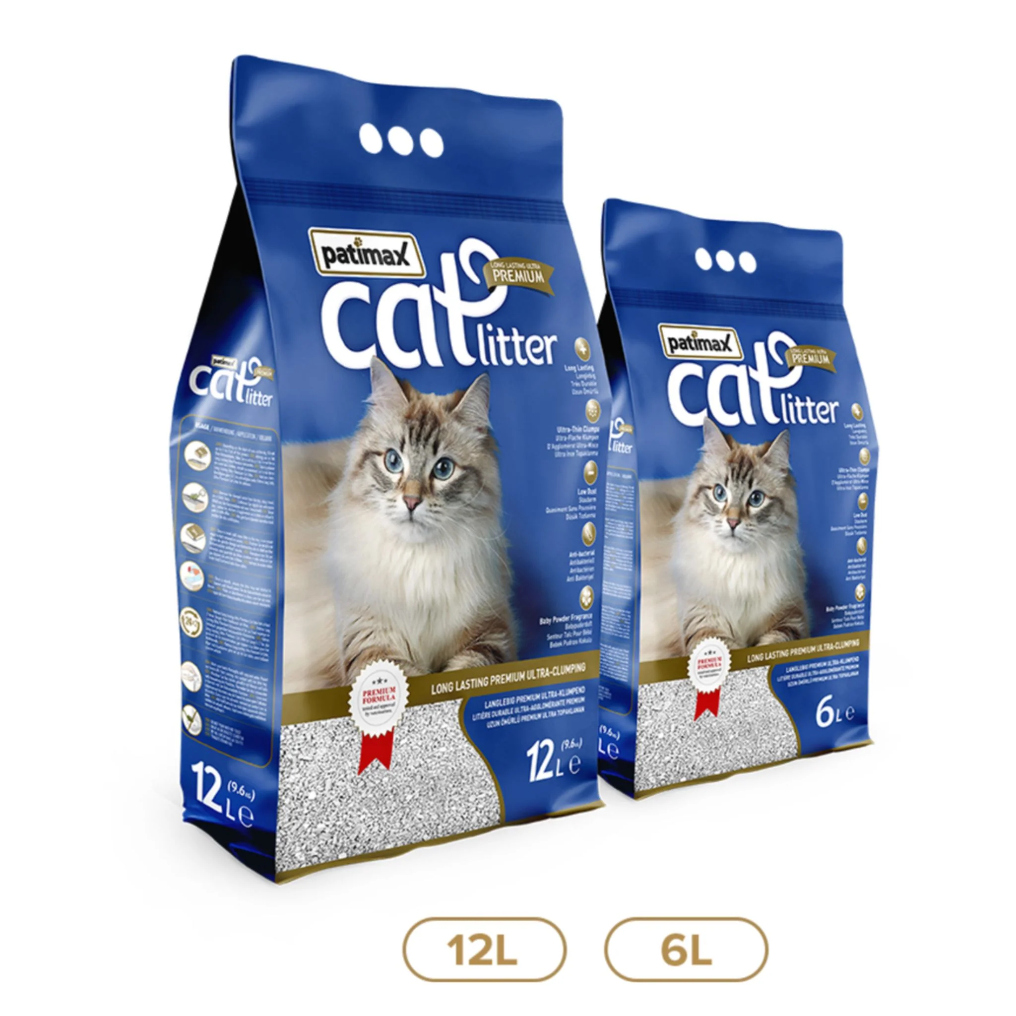 Patimax Premium Ultra Clumping Cat Litter Baby Flavor - 6L - Image 2