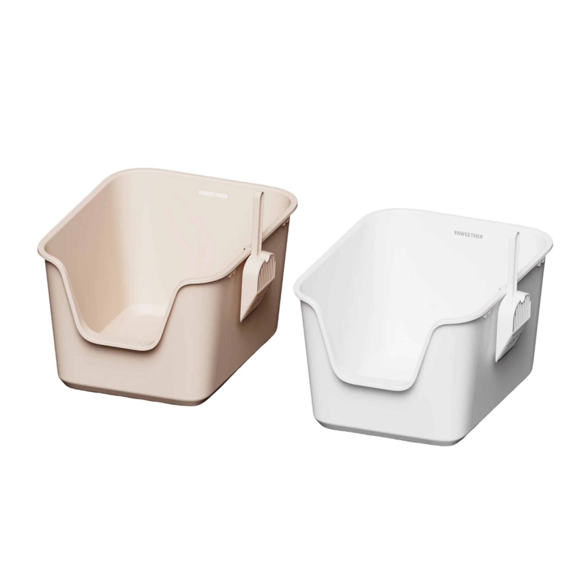 Pawgether Open Cat Litter Box With Scoop - 570x440x325mm - Image 2