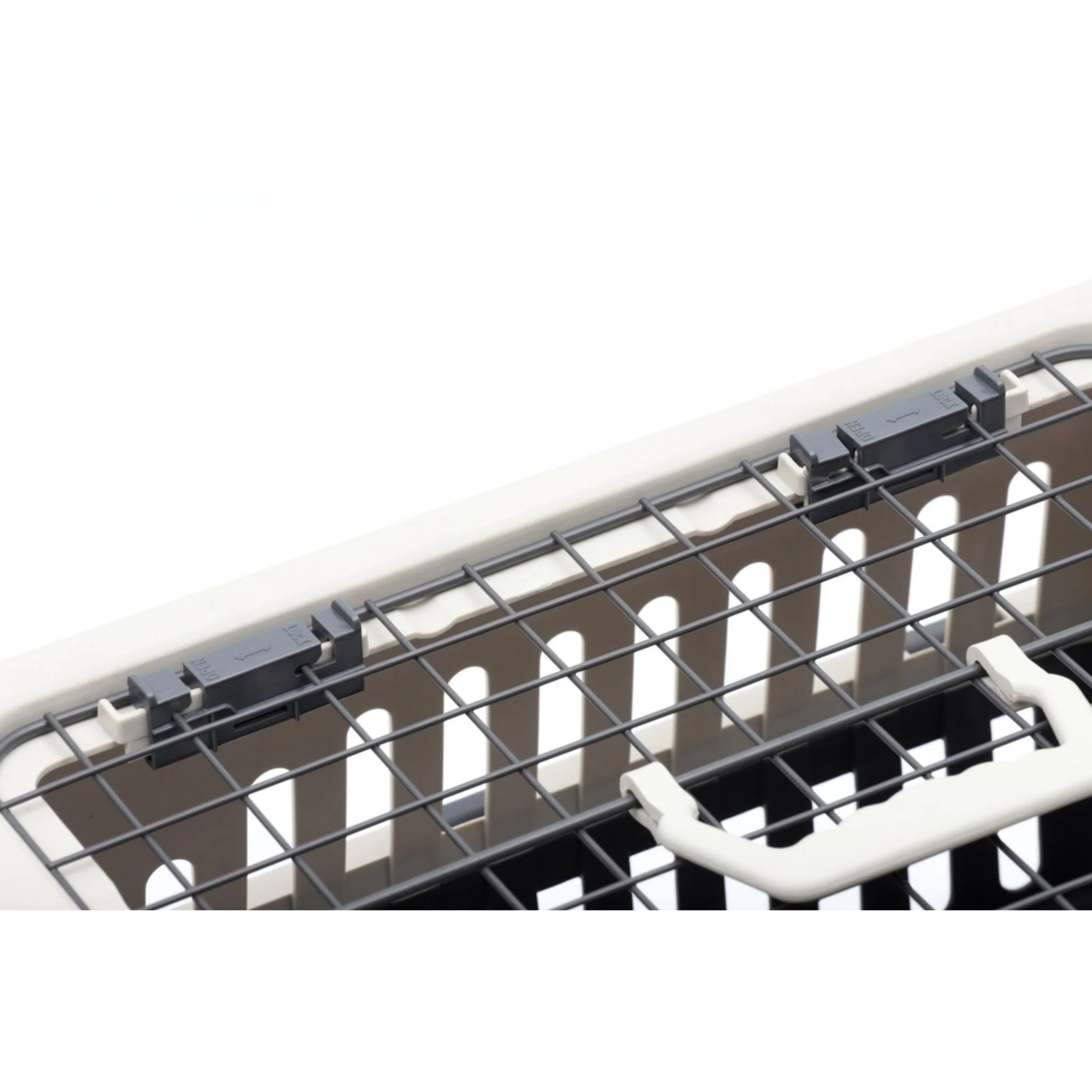 Pet Mode Plastic Pet Carrier Top & Spring Lock Front Door - 50x35x32cm - Image 3