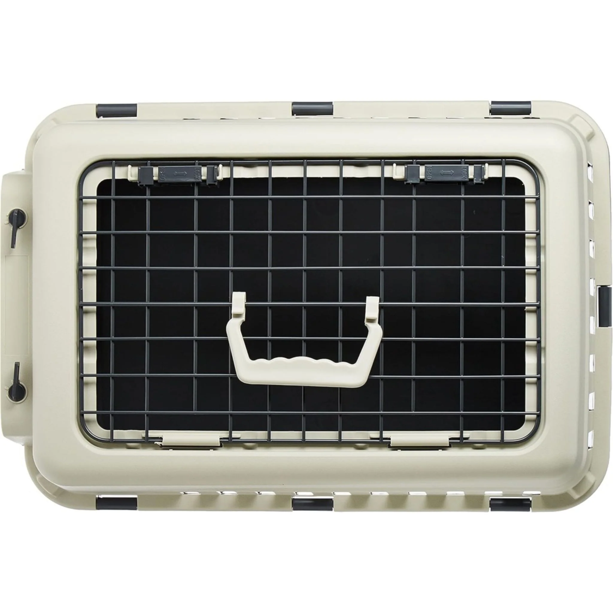 Pet Mode Plastic Pet Carrier Top & Spring Lock Front Door - 50x35x32cm - Image 7