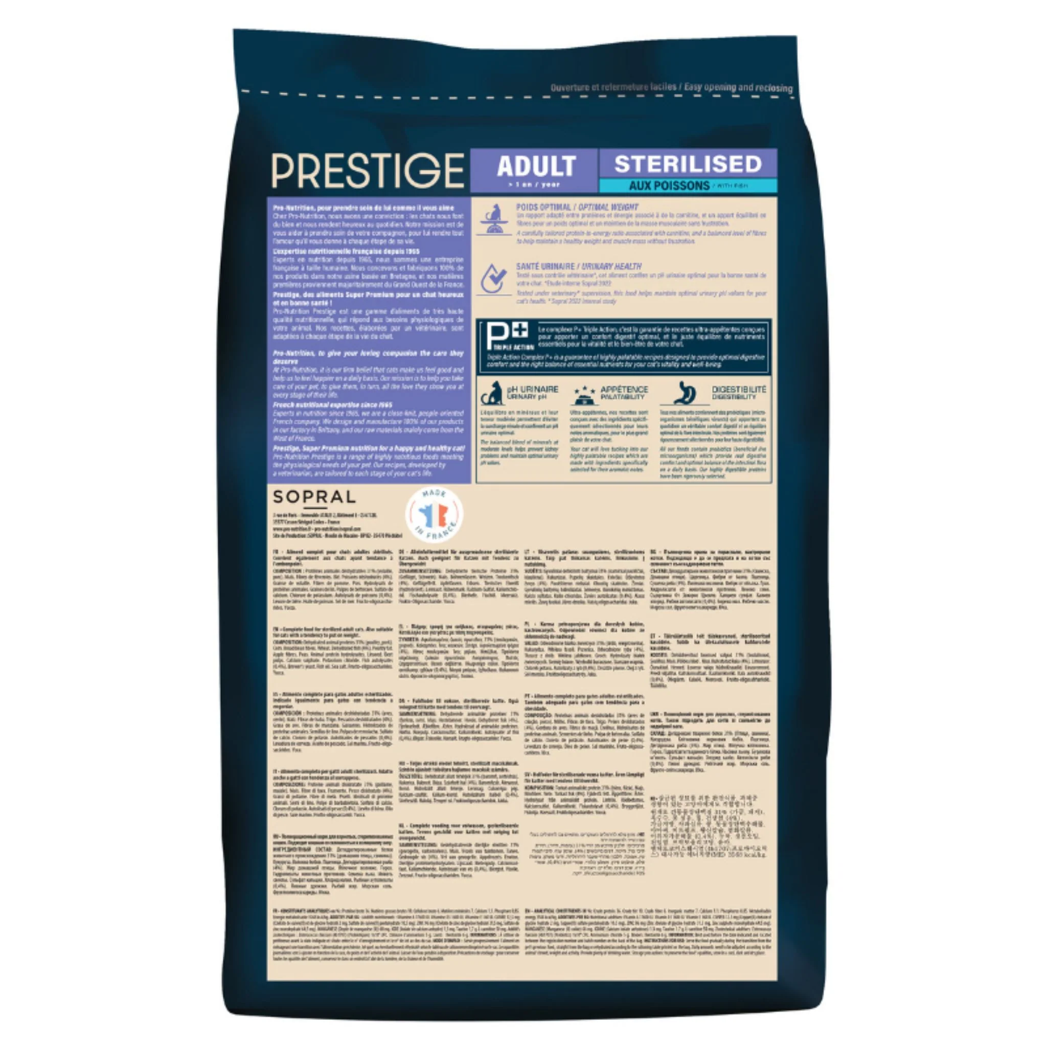 Pro Nutrition Prestige Adult Sterilised Fish Cat Dry Food - 2Kg - Image 2