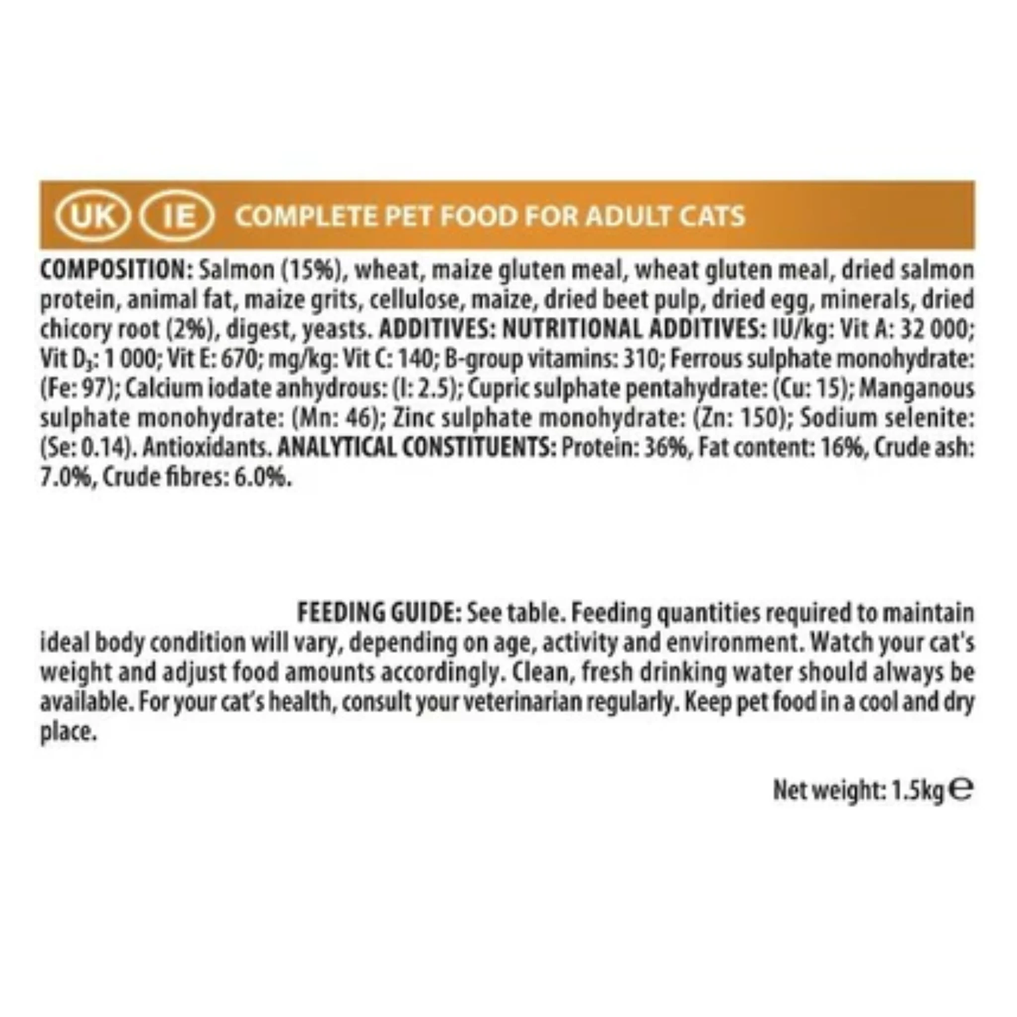 Purina Pro Plan Elegant Adult Dry Cat Food With Salmon - 1.5kg - Image 3