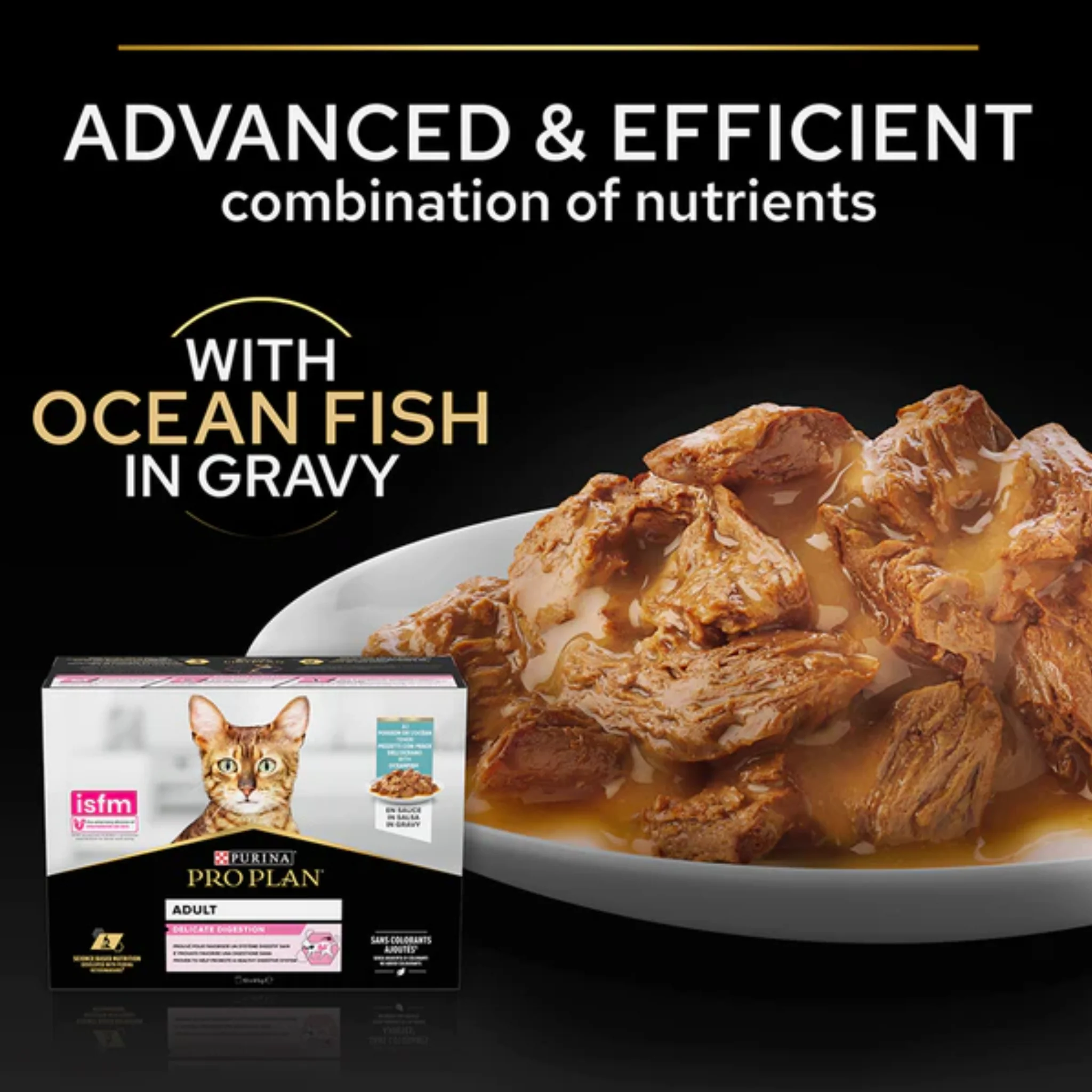 Purina Pro Plan Ocean Fish In Gravy Cat Wet Food - 85g - Image 2
