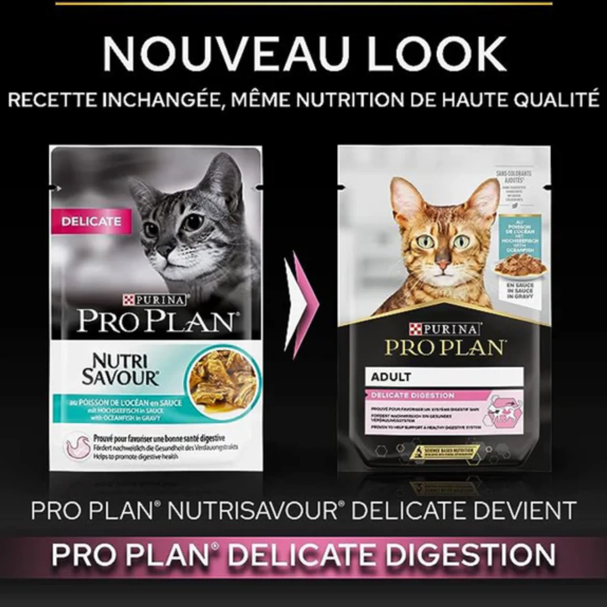 Purina Pro Plan Ocean Fish In Gravy Cat Wet Food - 85g - Image 4