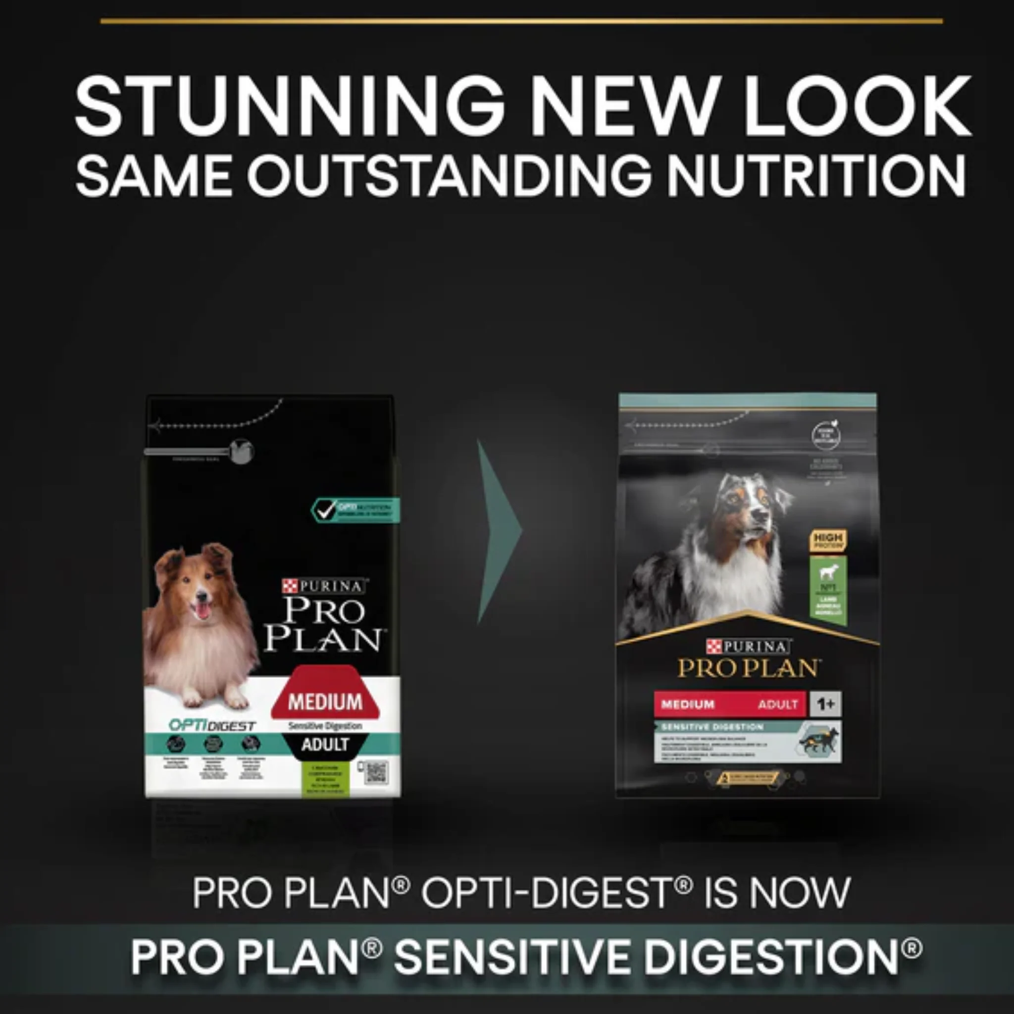 Purina Pro Plan Sensitive Digestion Medium Adult Dry Dog Food With Lamb - 3 kg - Image 2