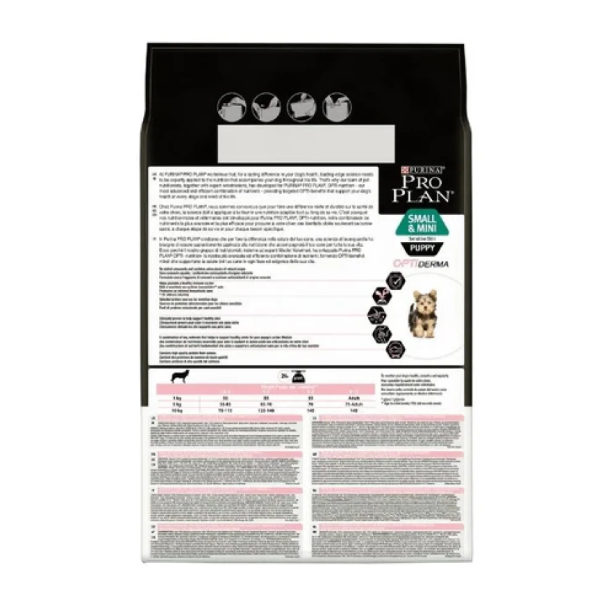 Purina Pro Plan Sensitive Skin Small And Mini Puppy Dry Dog Food With Salmon - 3kg - Image 3