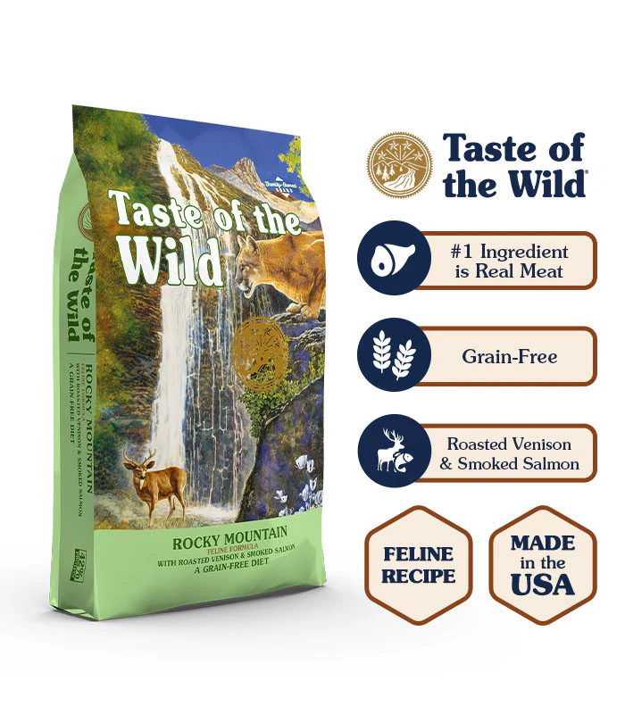 Taste Of Wild Rocky Mountain With Roasted Venison & Smoked Salmon Cat Food - 2Kg - Image 2
