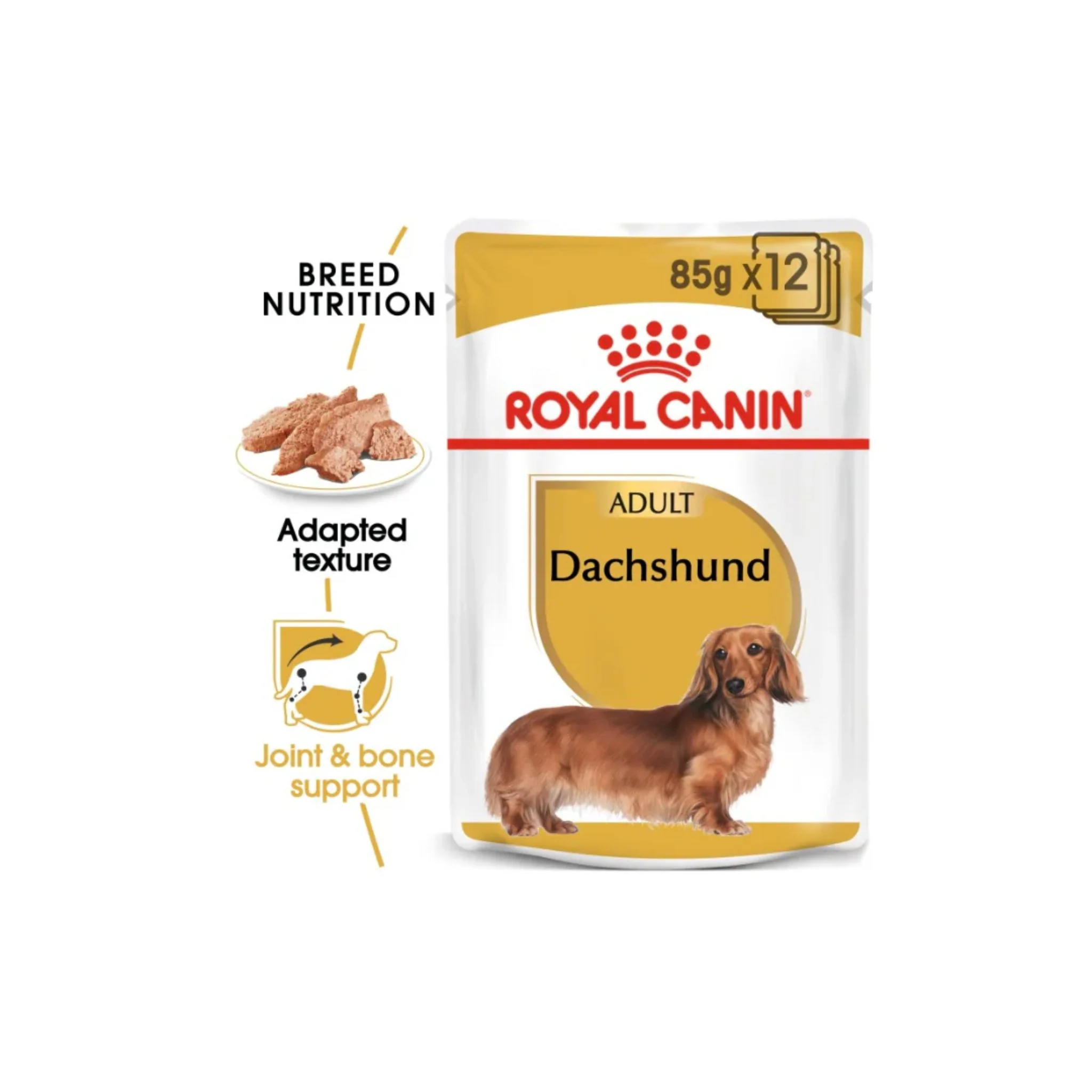 Royal Canin Breed Health Nutrition Dachshund Adult Dog Wet Food - 85G - Image 2
