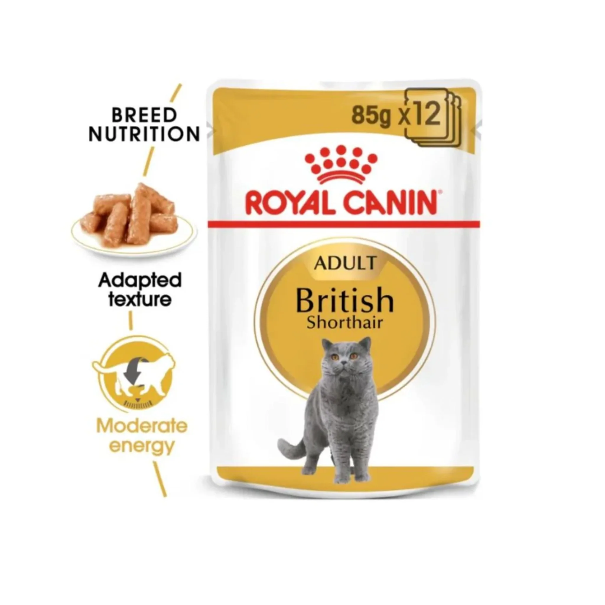 Royal Canin Feline Breed Nutrition British Shorthair Cat Wet Food - 12X85G - Image 4