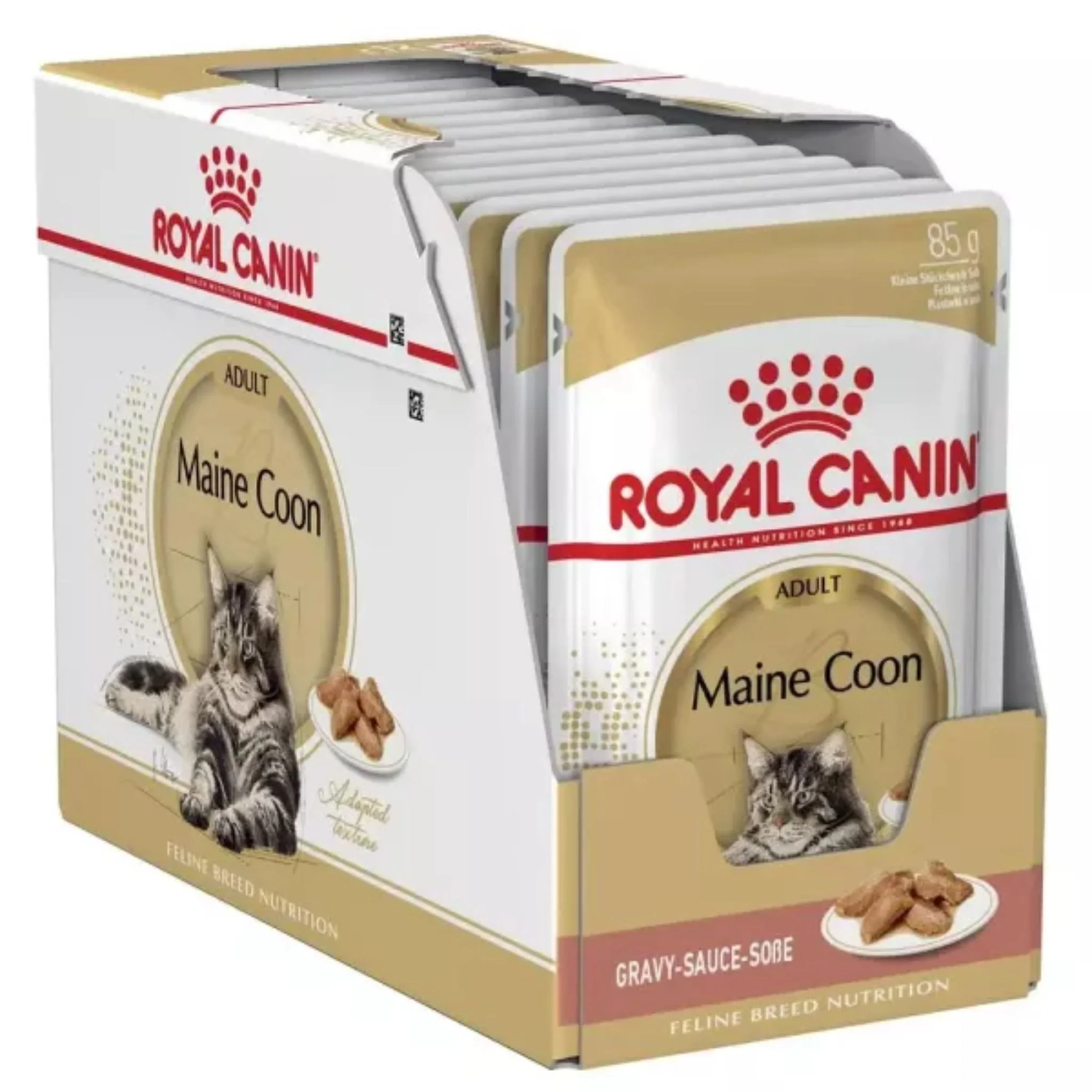 Royal Canin Feline Breed Nutrition Maine Coon Cat Wet Food - 85G - Image 5