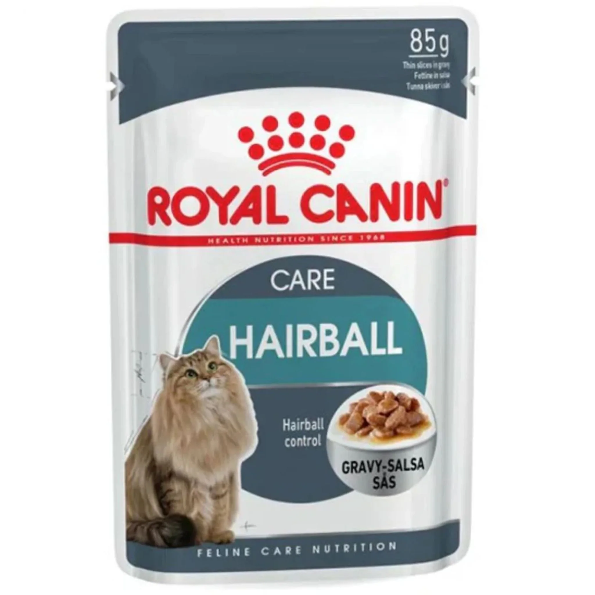 Royal Canin Feline Care Nutrition Hairball Gravy Cat Wet Food - 12X85G - Image 2
