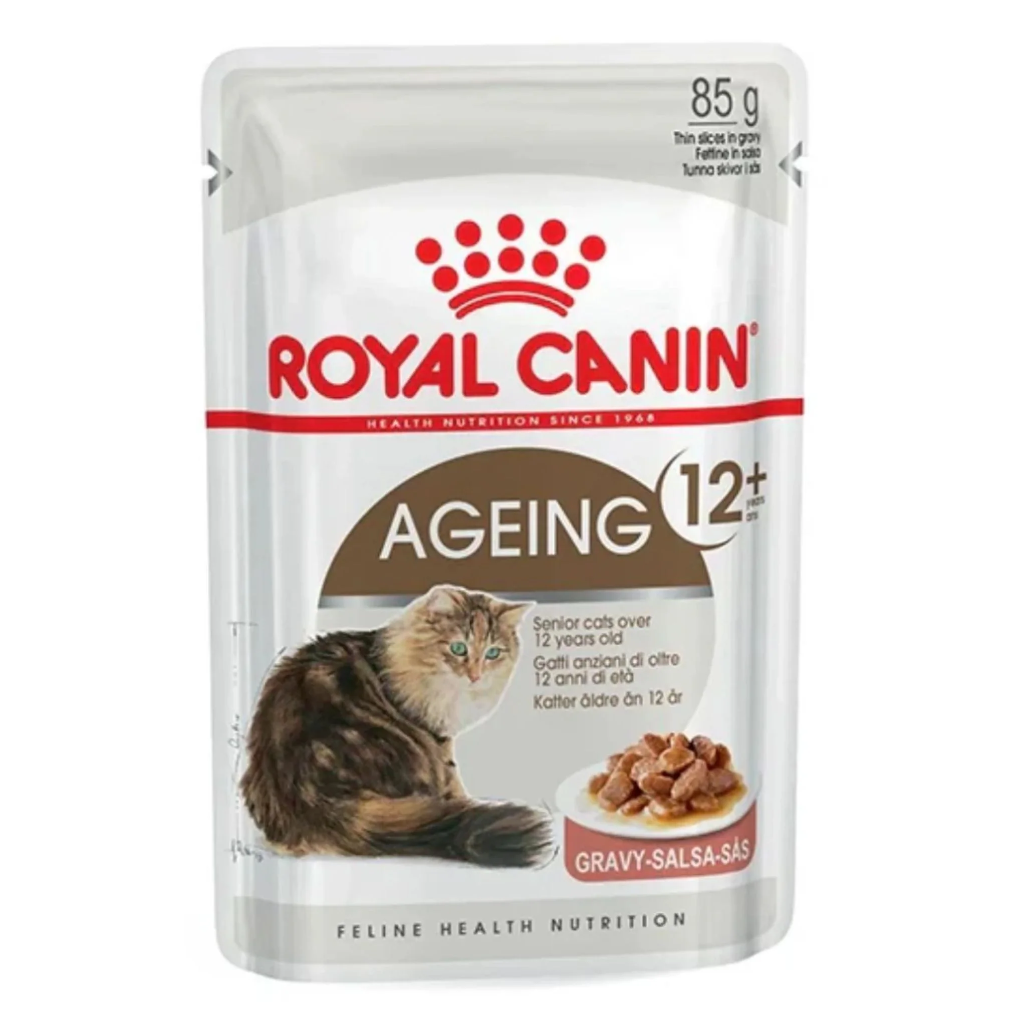 Royal Canin Feline Health Nutrition Ageing 12+ Gravy Cat Wet Food - 12X85G - Image 3