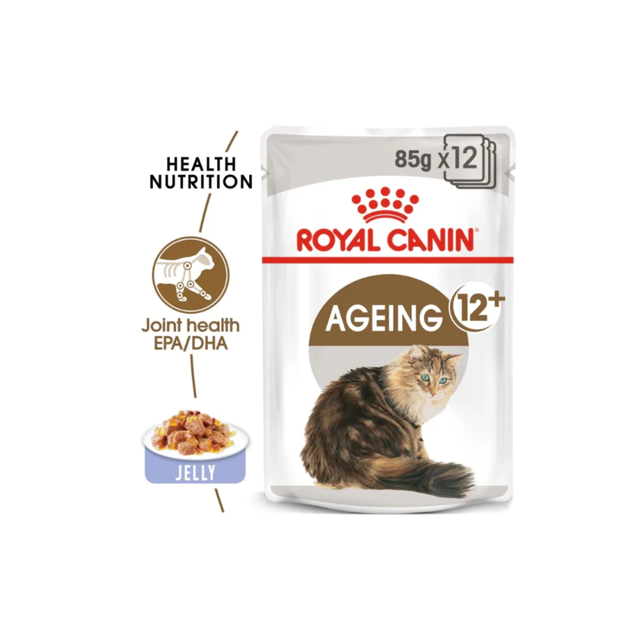 Royal Canin Feline Health Nutrition Ageing 12+ Jelly Cat Wet Food - 85g - Image 2