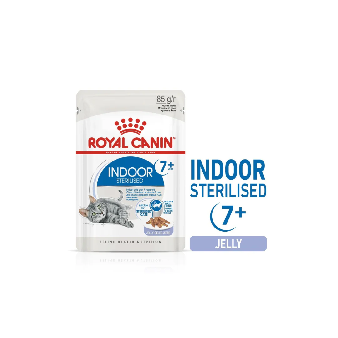 Royal Canin Feline Health Nutrition Indoor 7+ Jelly Cat Wet Food - Image 2