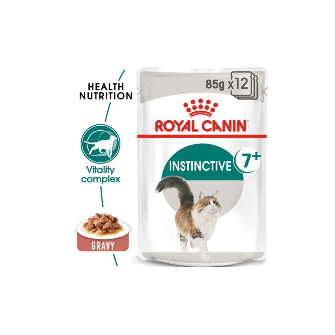 Royal Canin Feline Health Nutrition Instinctive 7 + Gravy Cat Wet Food - 85g - Image 2