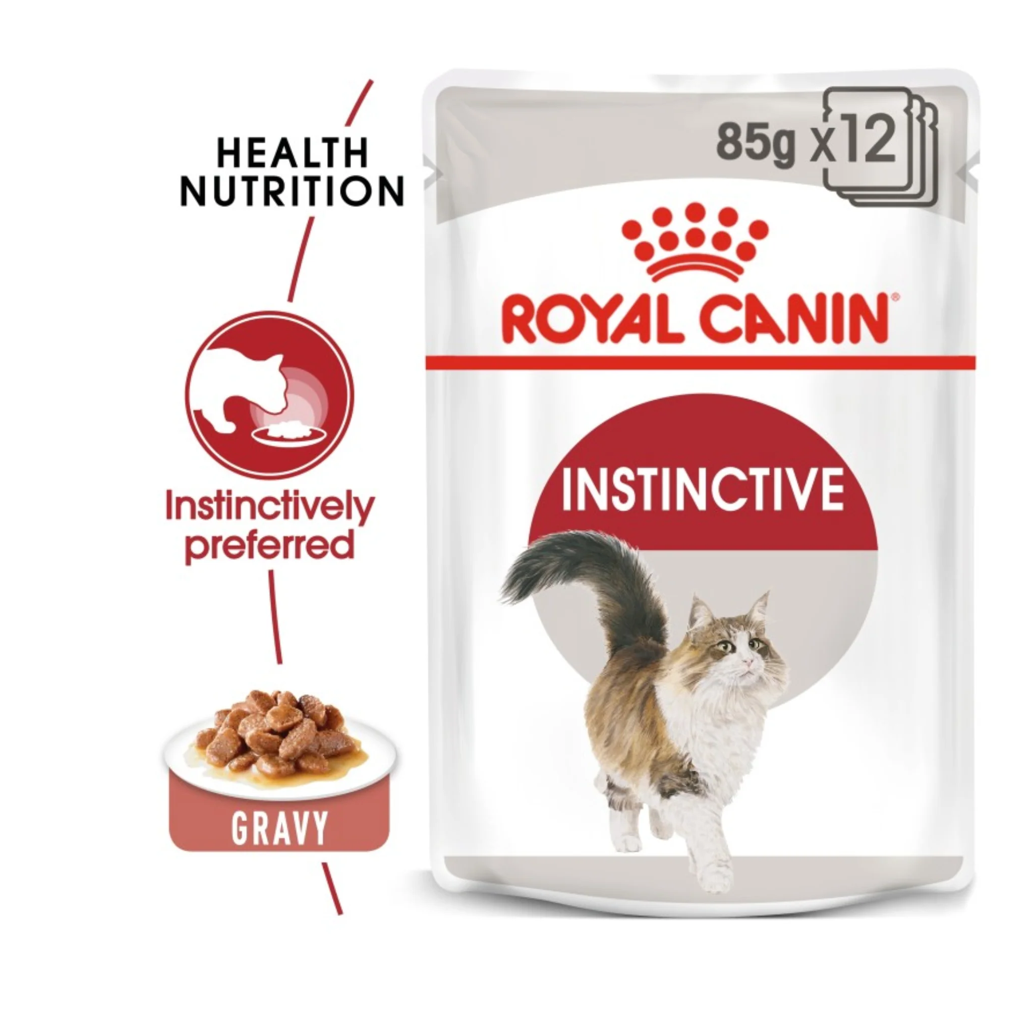 Royal Canin Feline Health Nutrition Instinctive Adult Cats Gravy Wet Food - 12X85G - Image 5