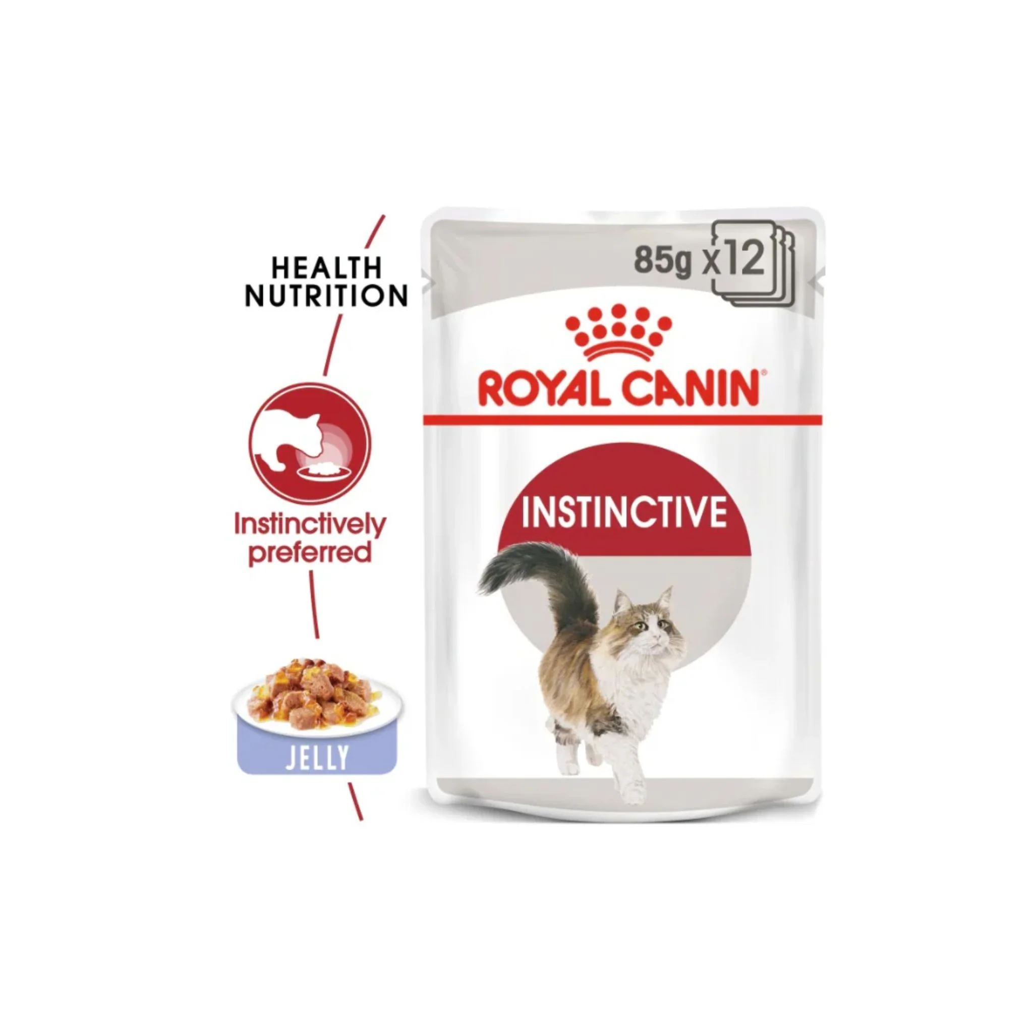 Royal Canin Feline Health Nutrition Instinctive Adult Cats Jelly Wet Food - 12x85g - Image 3