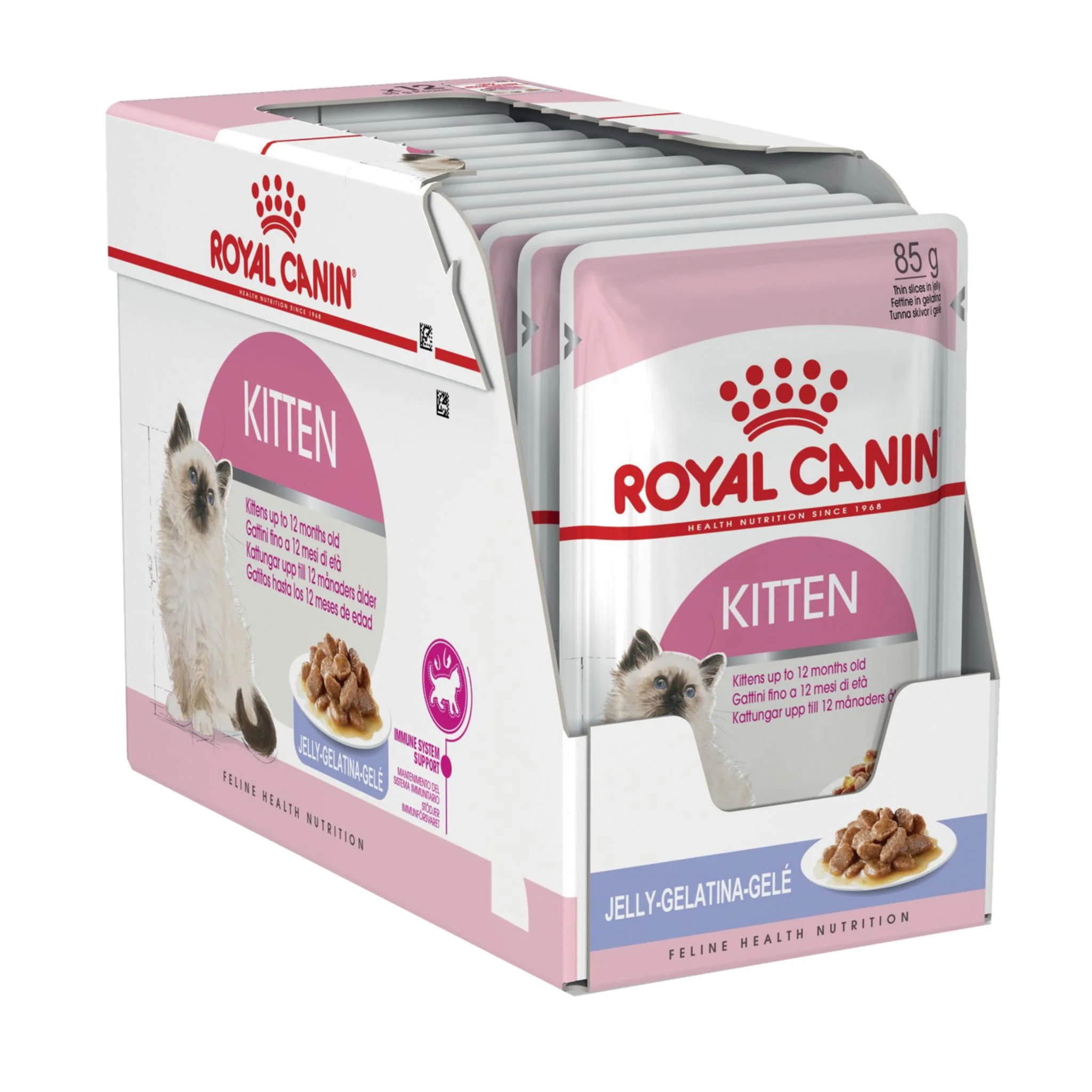 Royal Canin Feline Health Nutrition Kitten Jelly Wet Food - 12X85G - Image 2