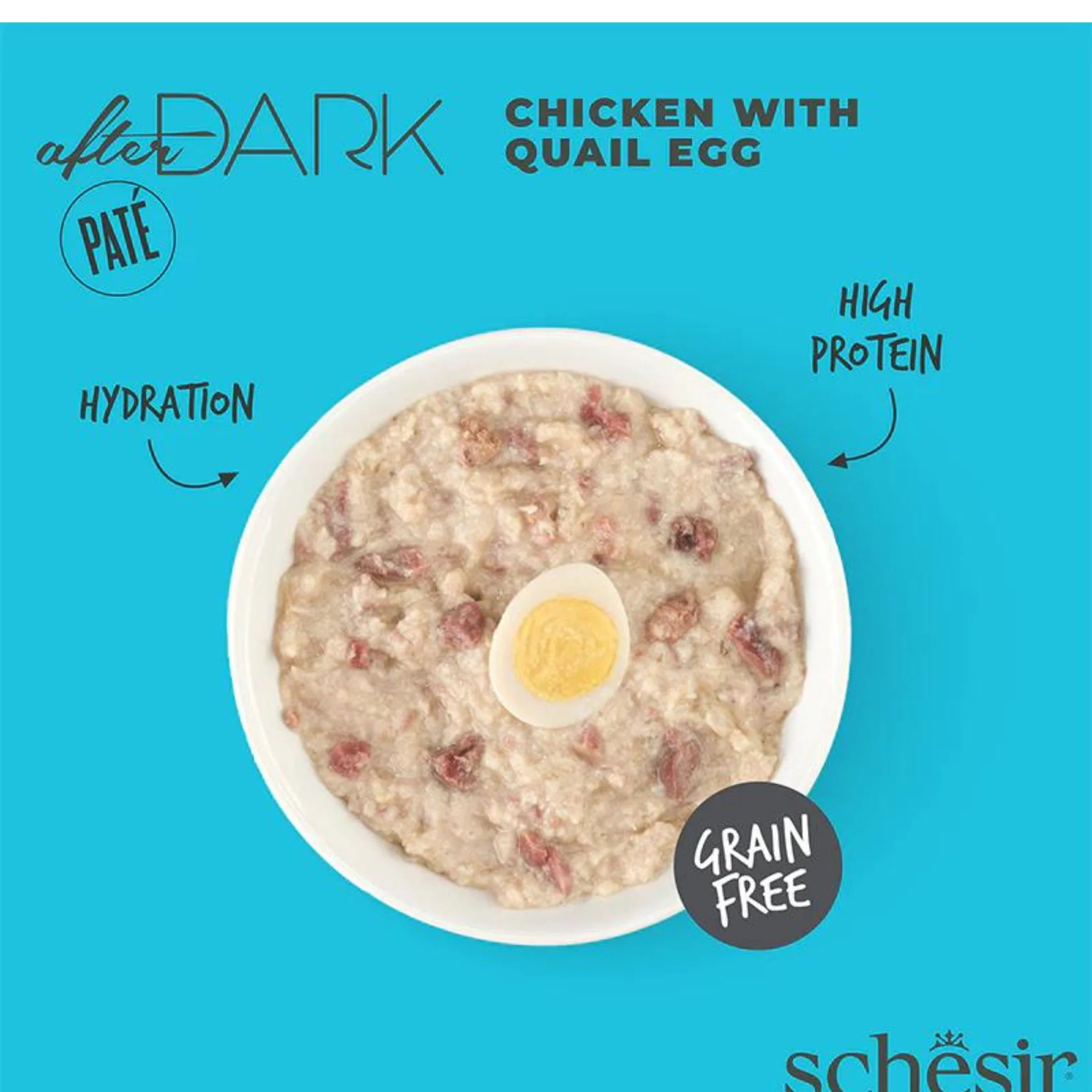Schesir After Dark Cat Pate Chicken & Quail Egg Premium Treat - 80G - Image 5