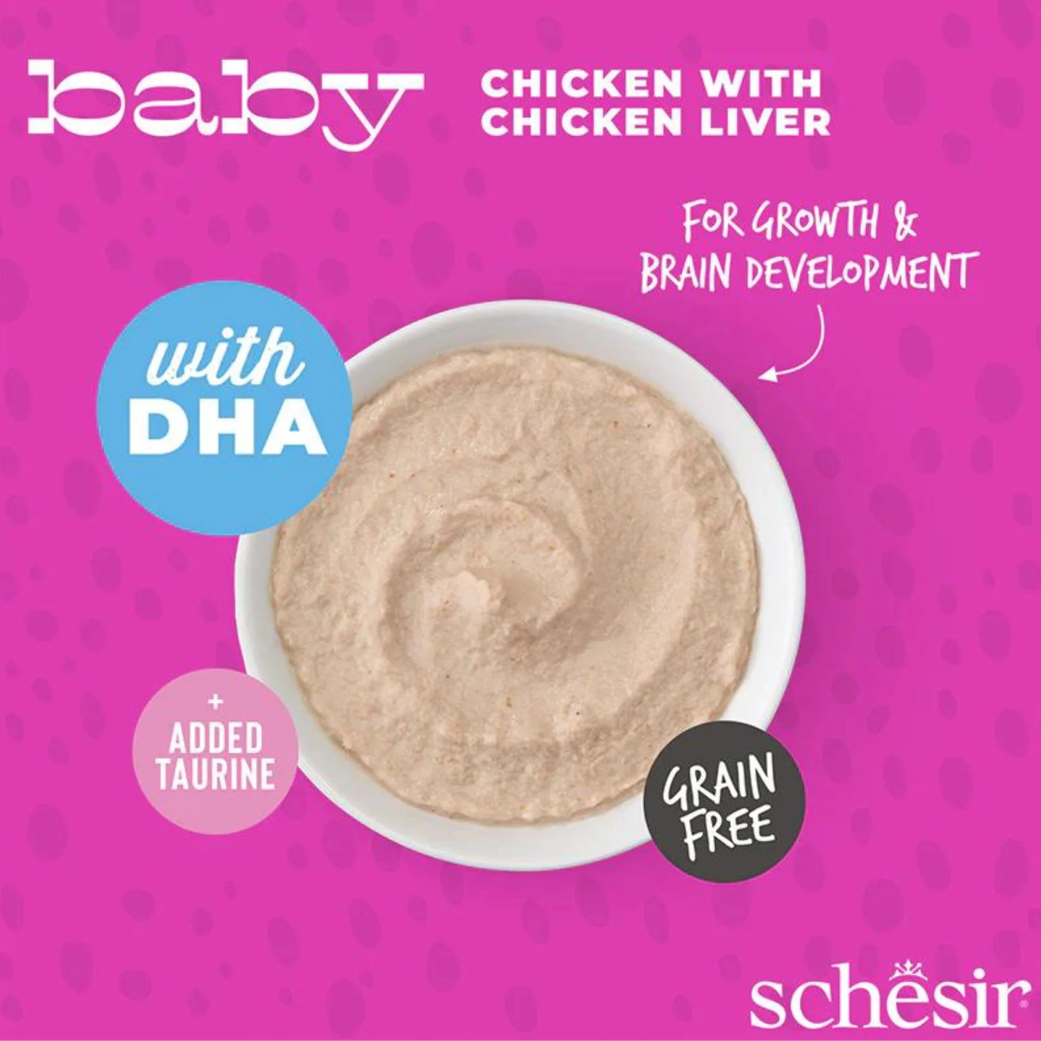 Schesir Baby Kitten Mousse Chicken & Liver Wet Food - 70G - Image 4