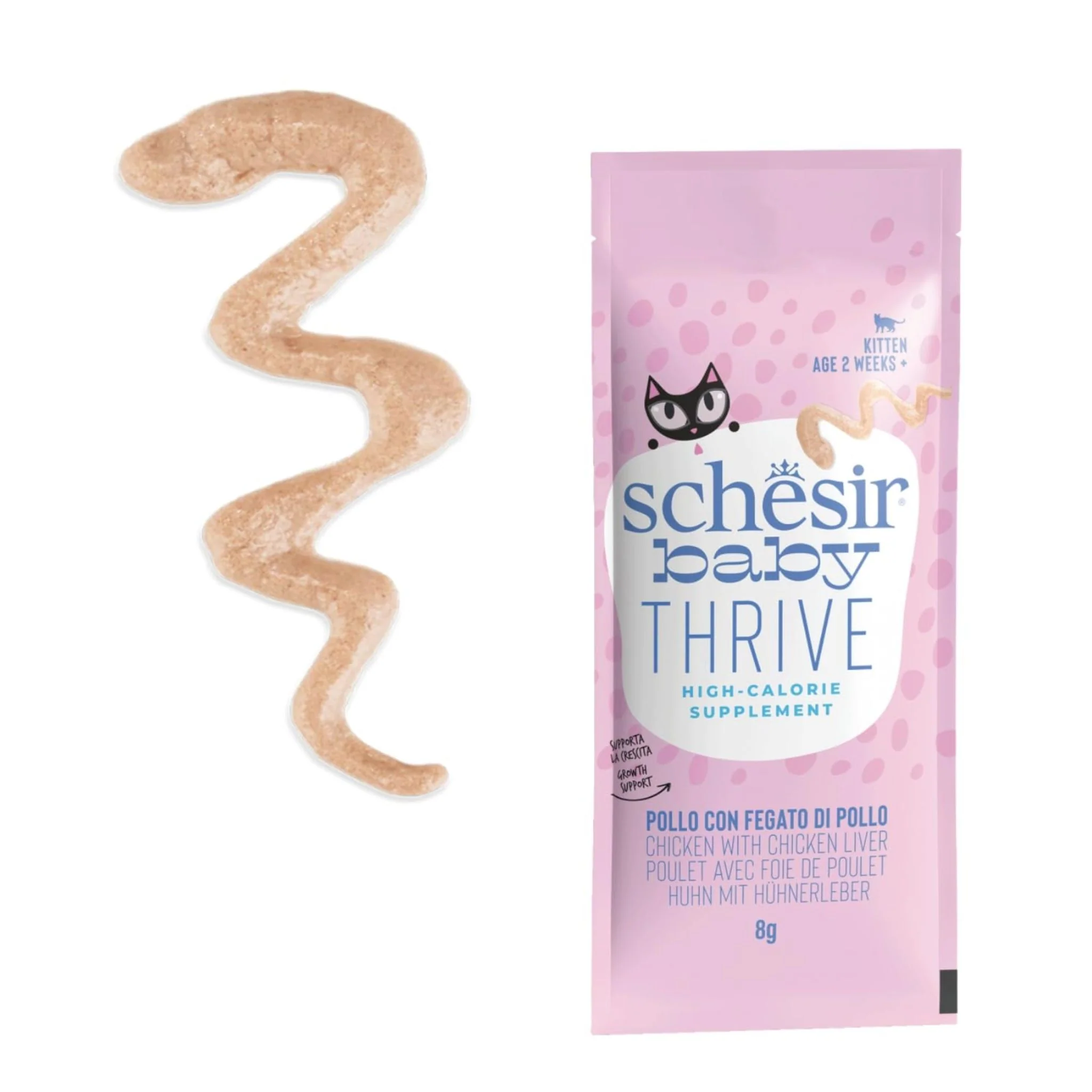 Schesir Baby Thrive Mousse Kitten Chicken Wet Food - 20X8G - Image 3