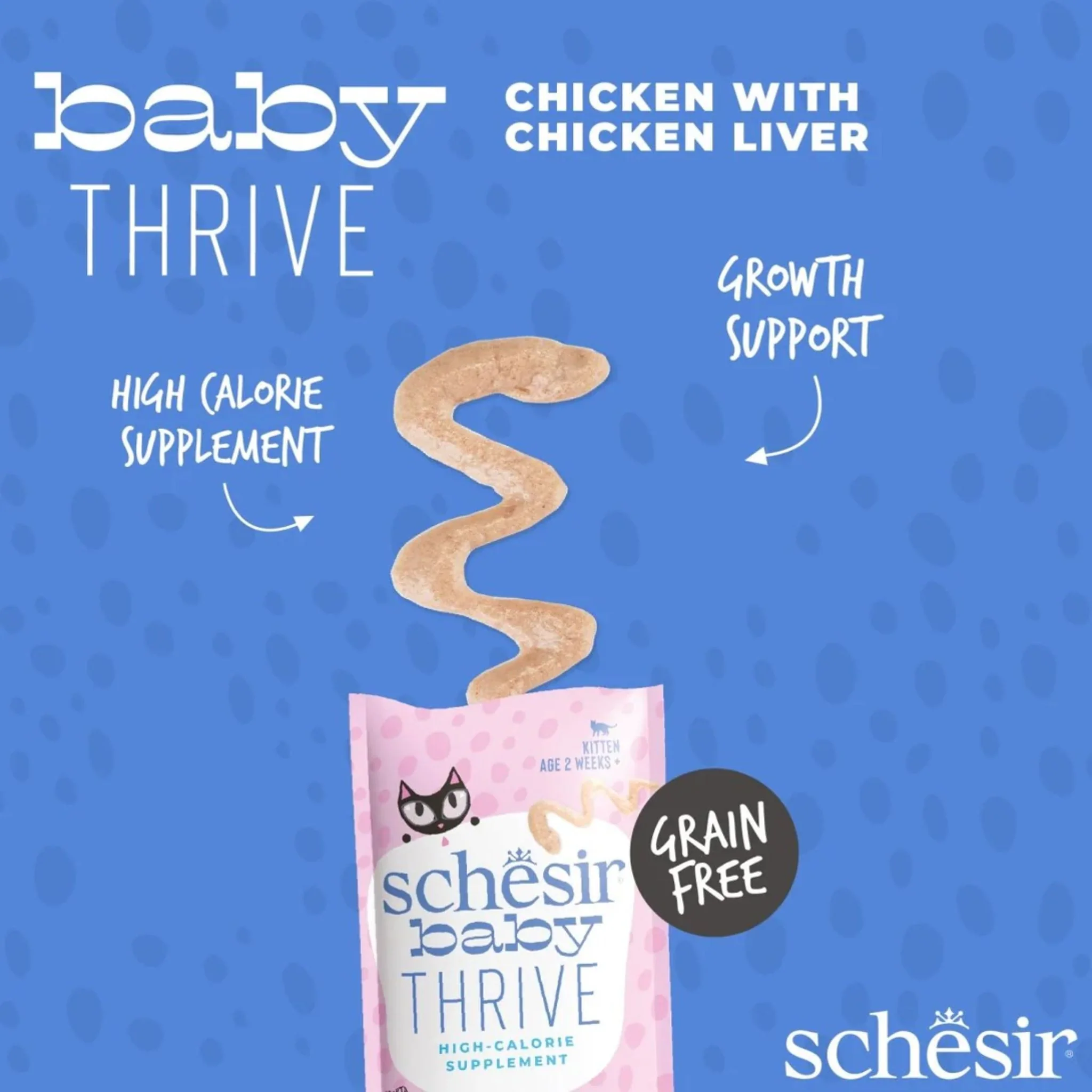 Schesir Baby Thrive Mousse Kitten Chicken Wet Food - 20X8G - Image 4